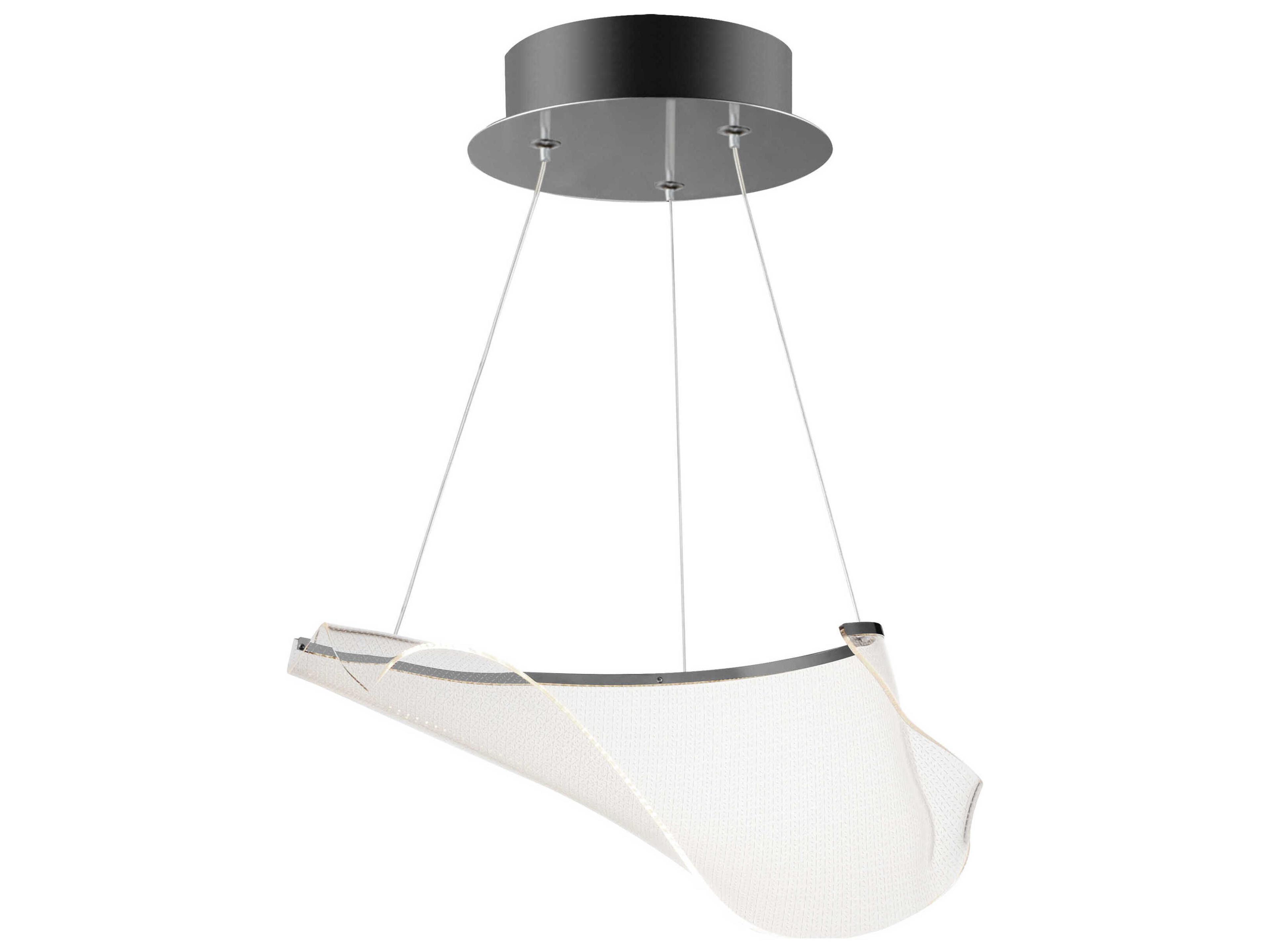 Rinkle 1-Light Brushed Gunmetal Island Pendant