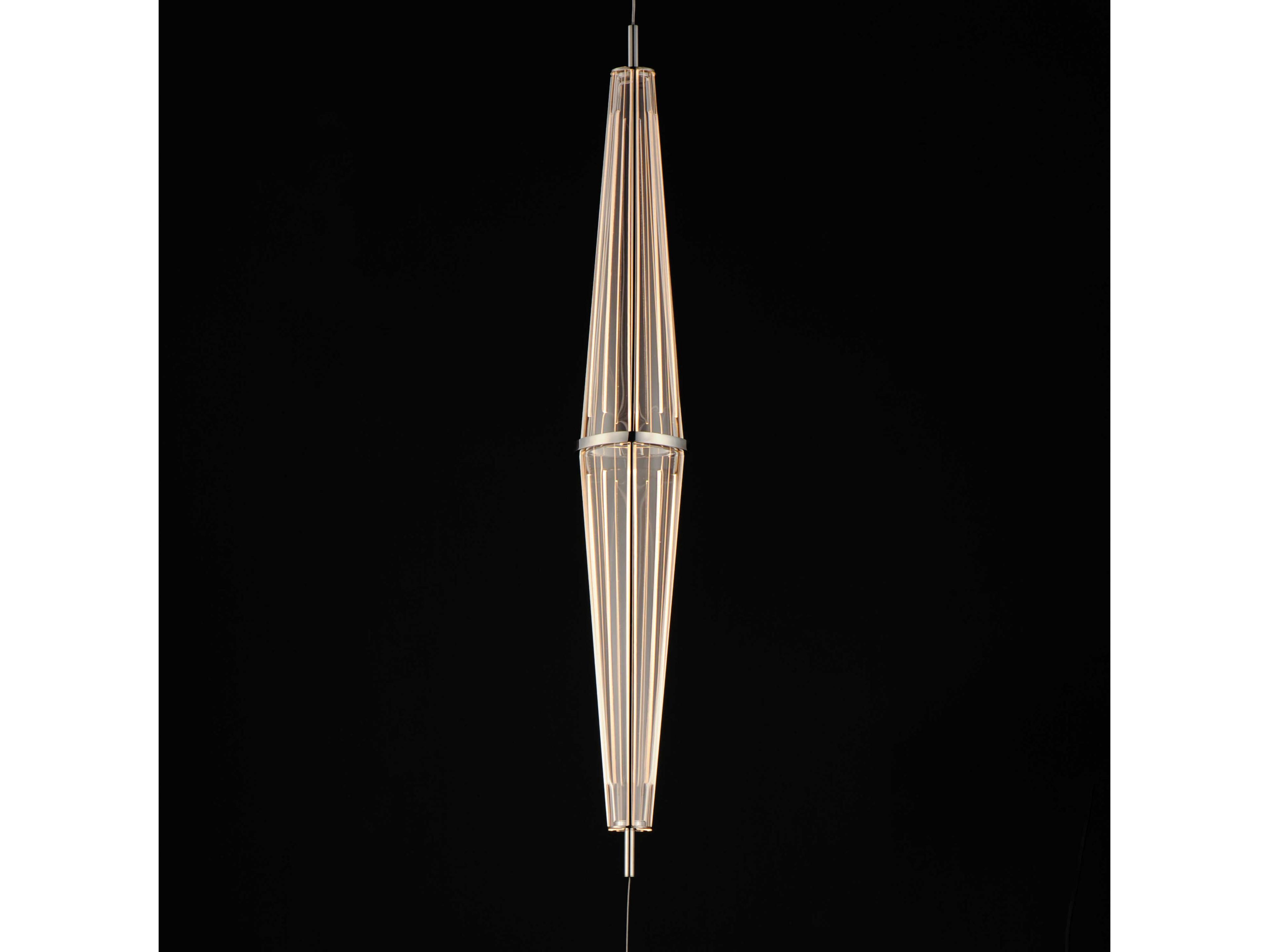 ET2 Quasar 3-Light Polished Chrome Cylinder Island Pendant