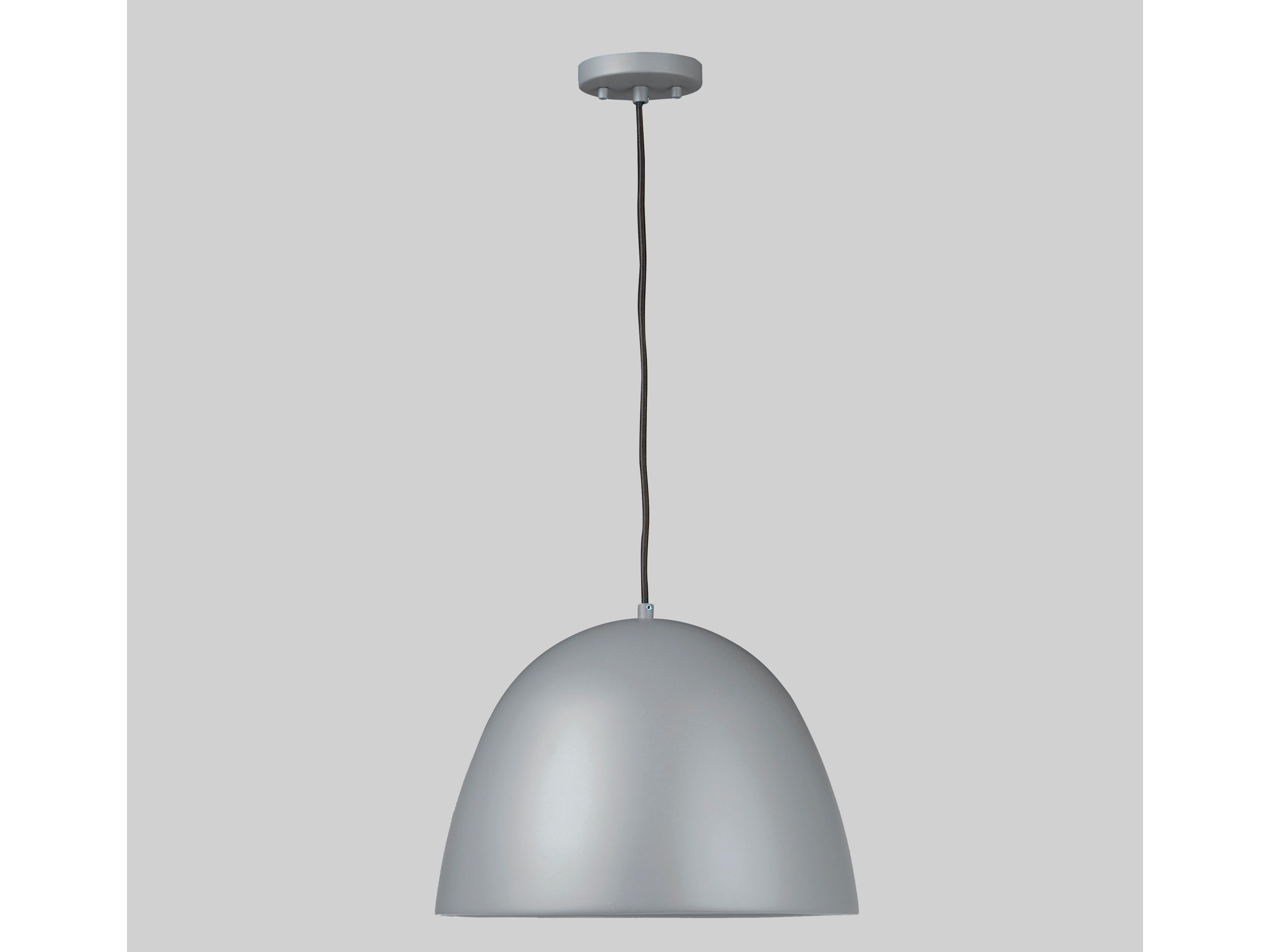 ET2 Fungo 1-Light Dark Grey Coffee Brown LED Dome Pendant