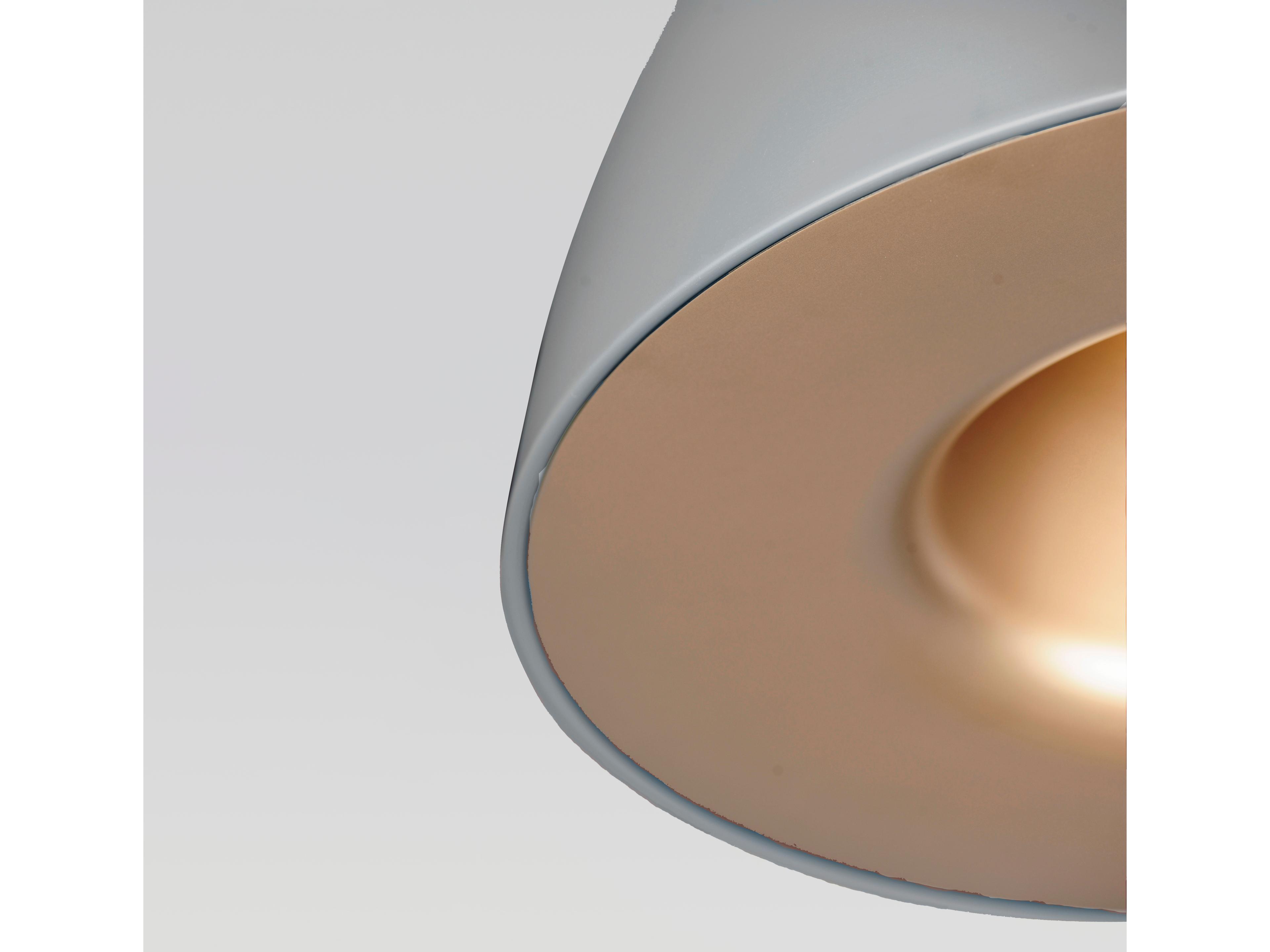 ET2 Fungo 1-Light Dark Grey Coffee Brown LED Dome Pendant