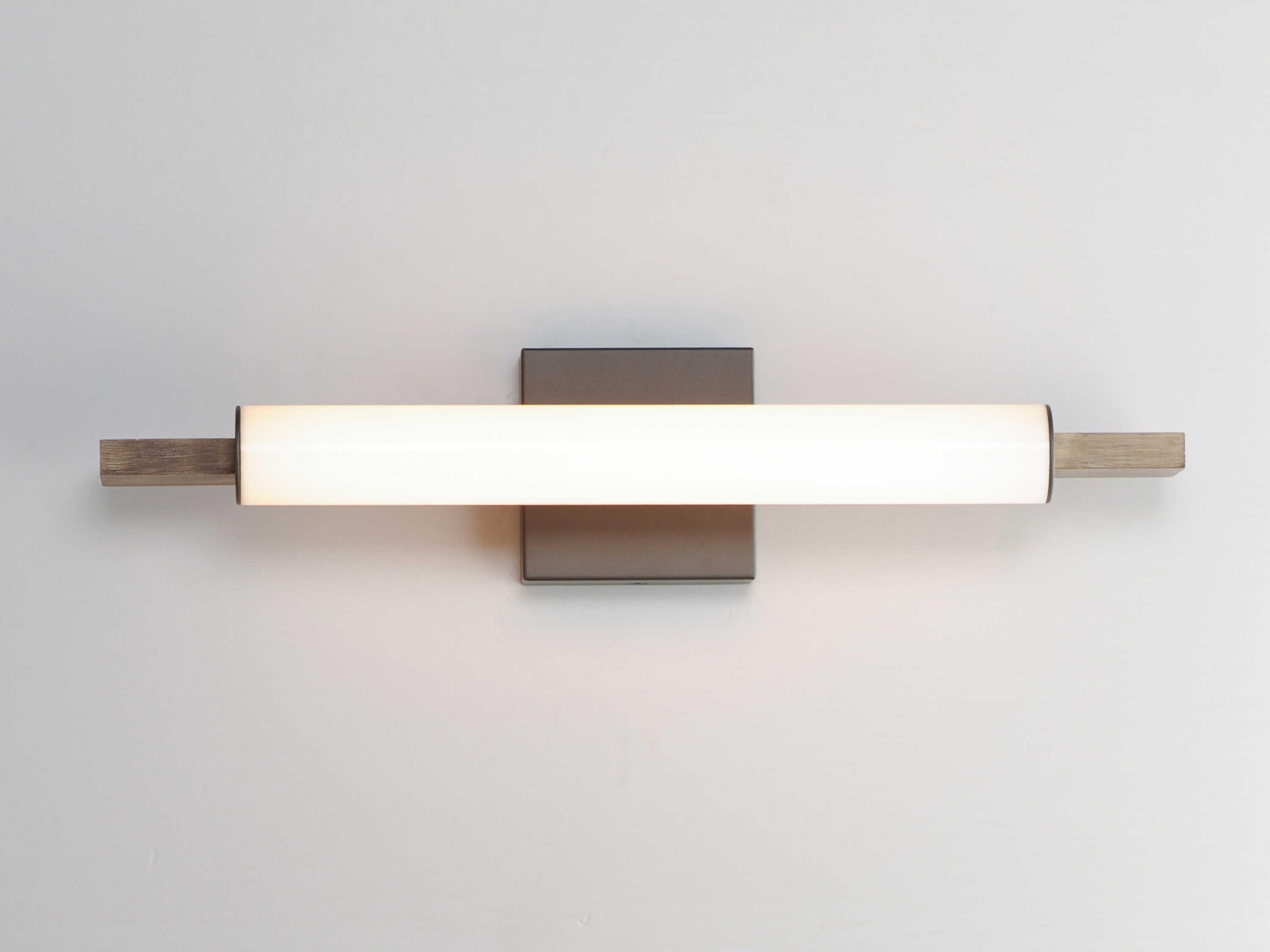 ET2 Joist 1-Light Driftwood Charcoal Gray Vanity Light