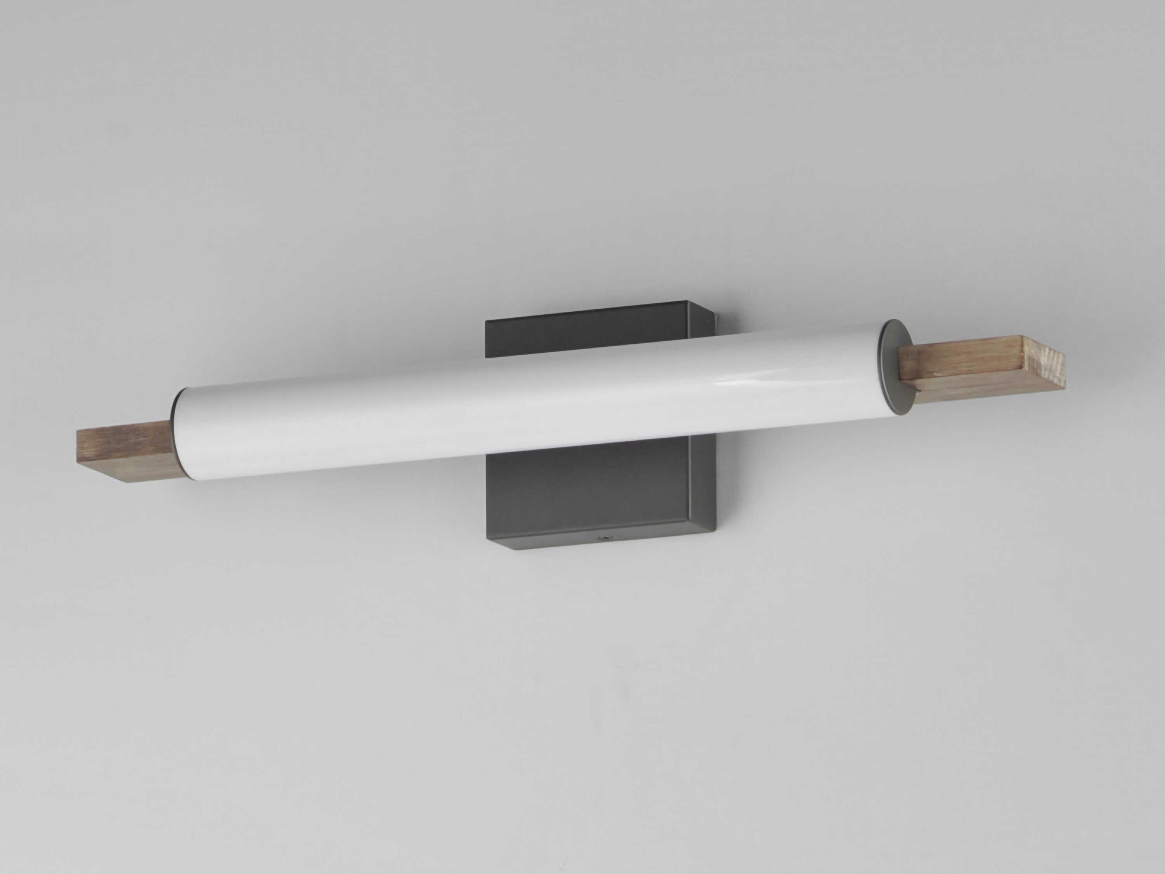 ET2 Joist 1-Light Driftwood Charcoal Gray Vanity Light