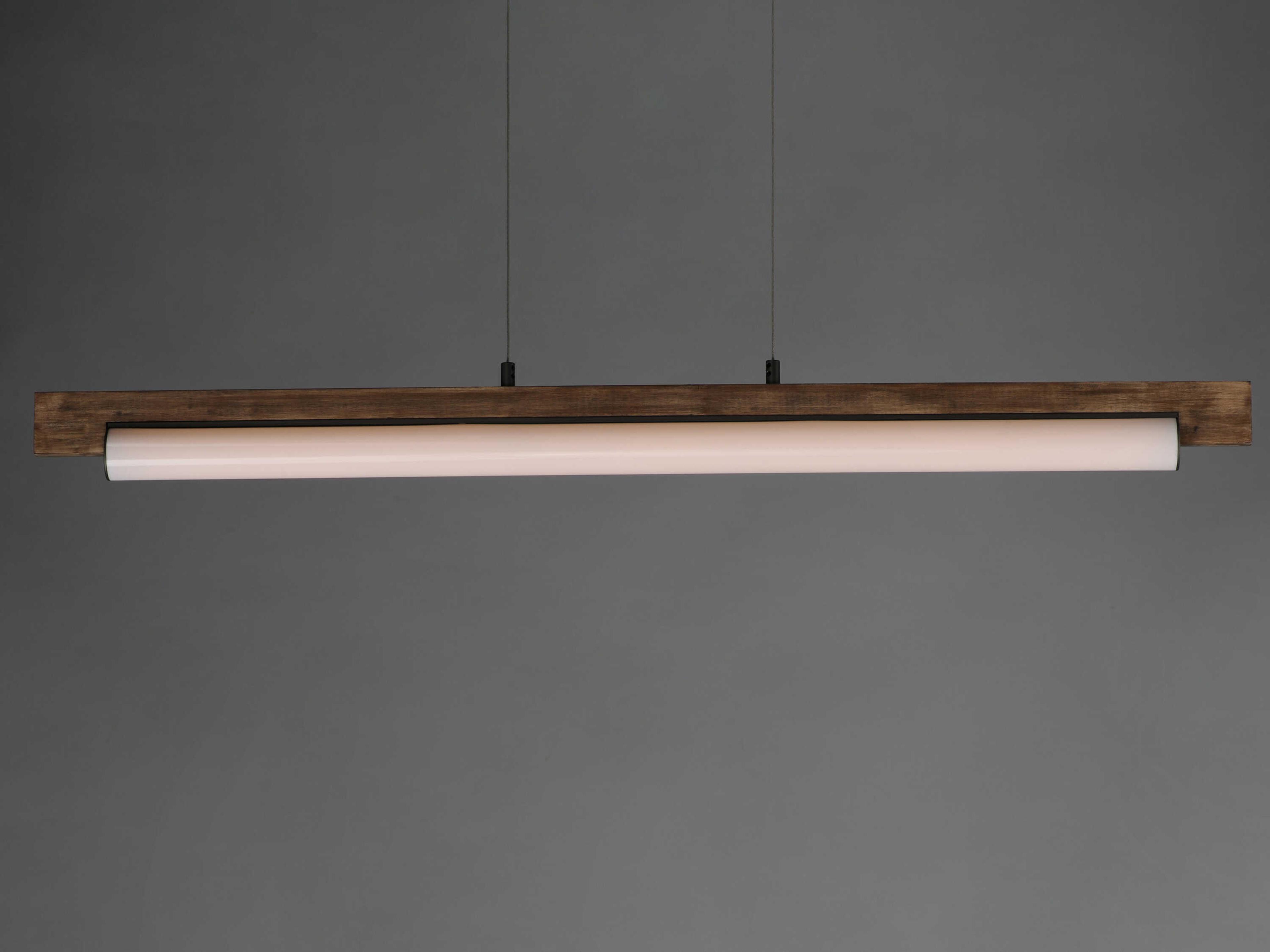 ET2 Joist 1-Light Driftwood Charcoal Gray Linear Island Pendant