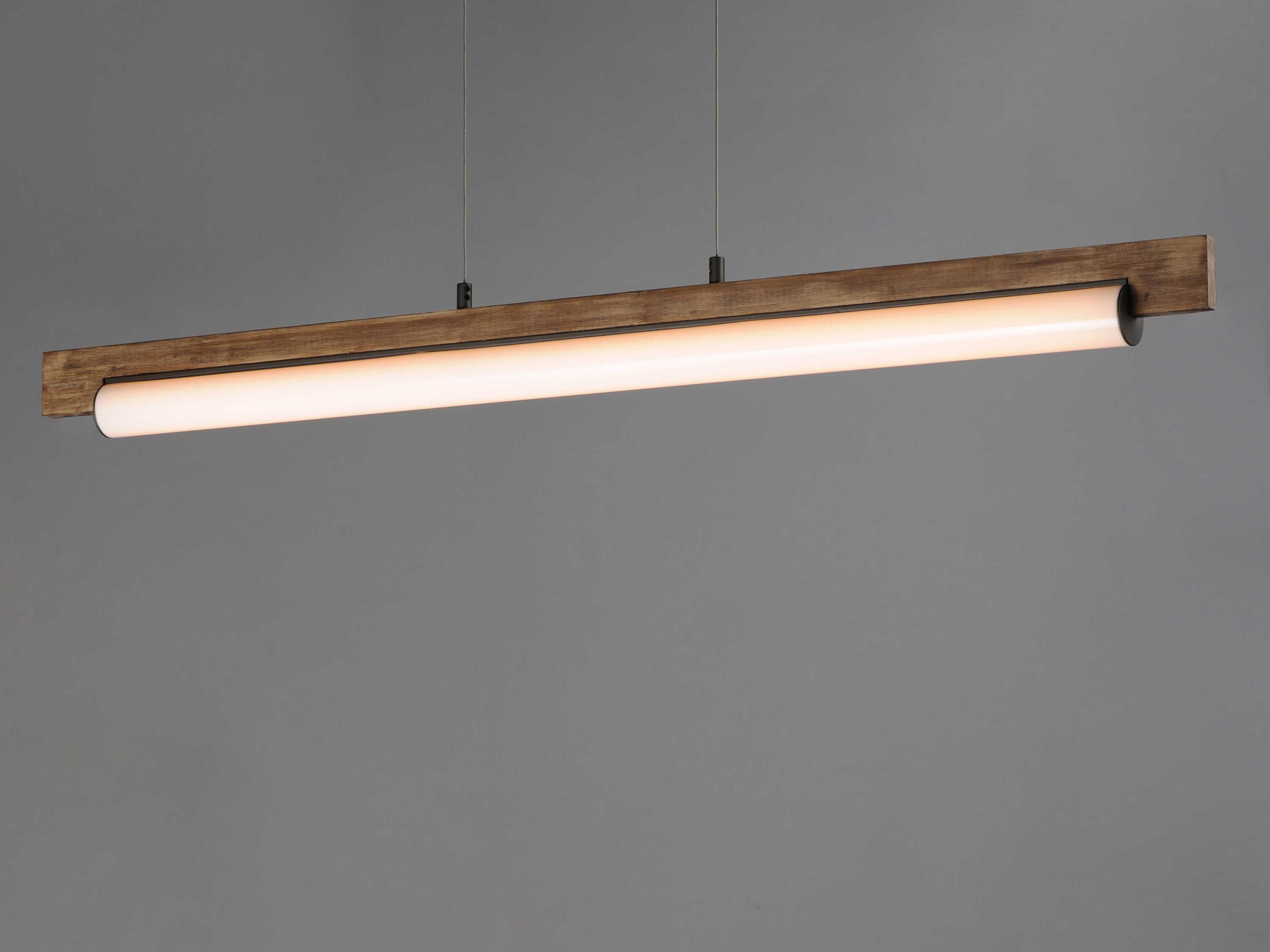 ET2 Joist 1-Light Driftwood Charcoal Gray Linear Island Pendant