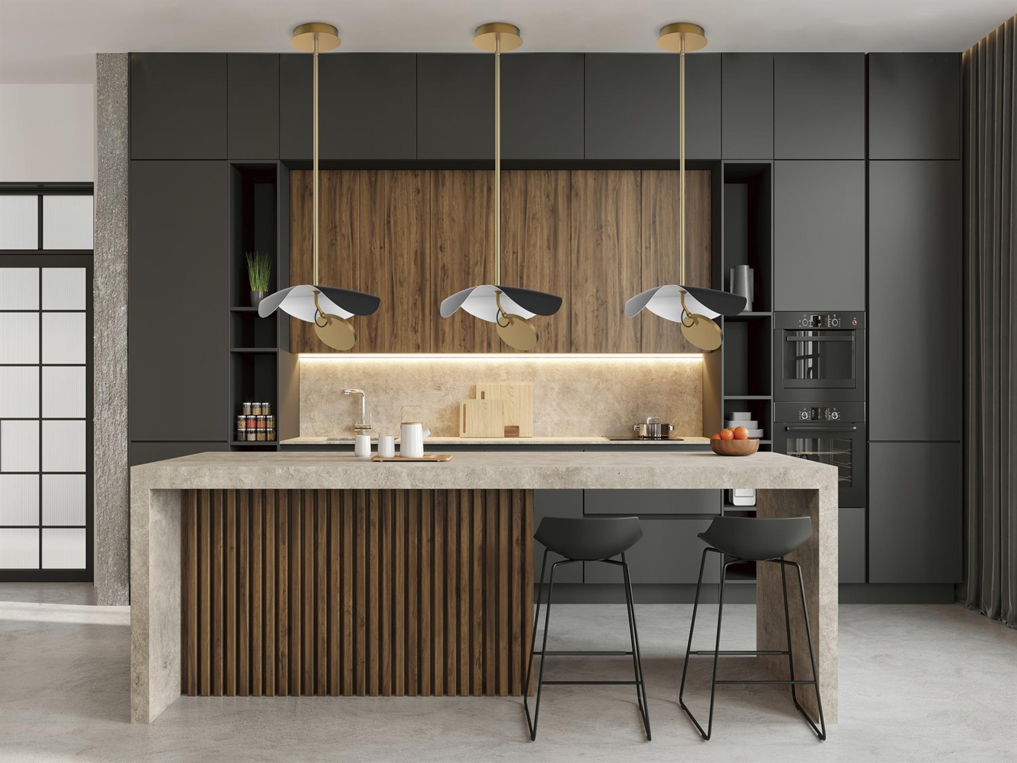 ET2 Carmen 1-Light Black Gold LED Pendant