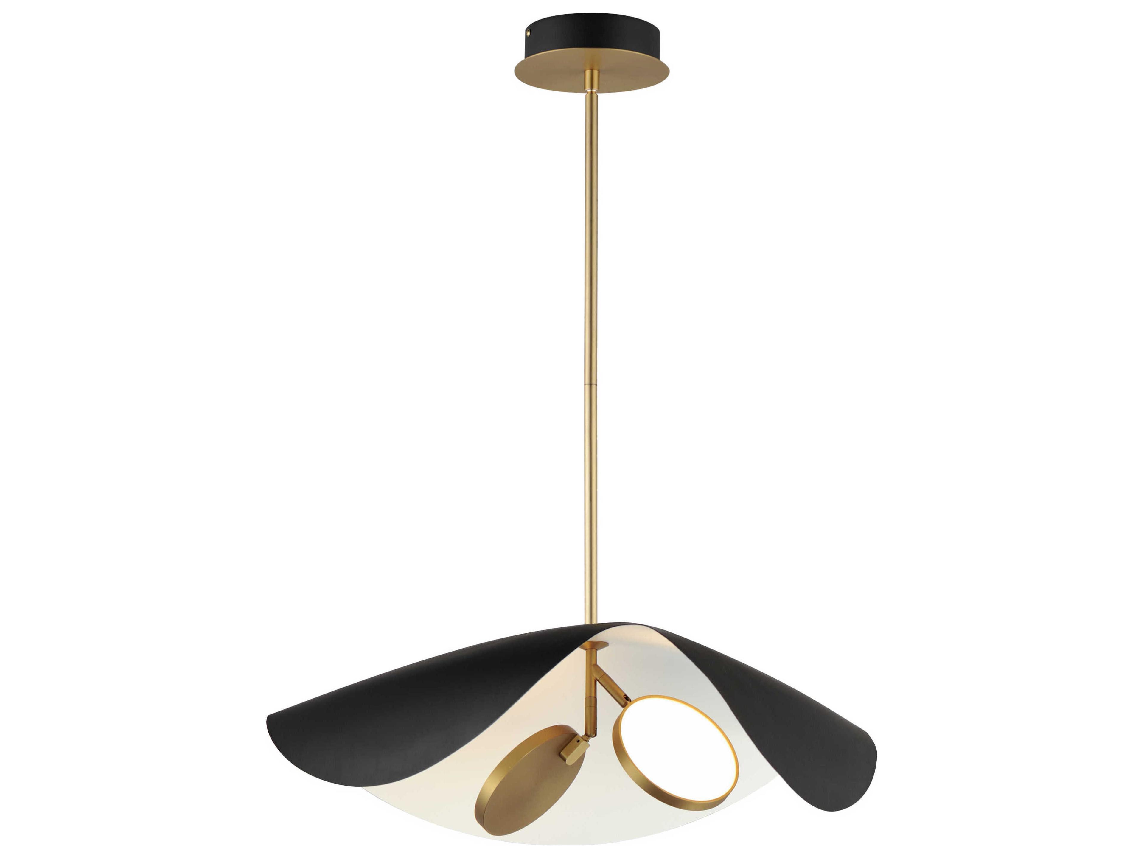 ET2 Carmen 2-Light Black Gold LED Pendant