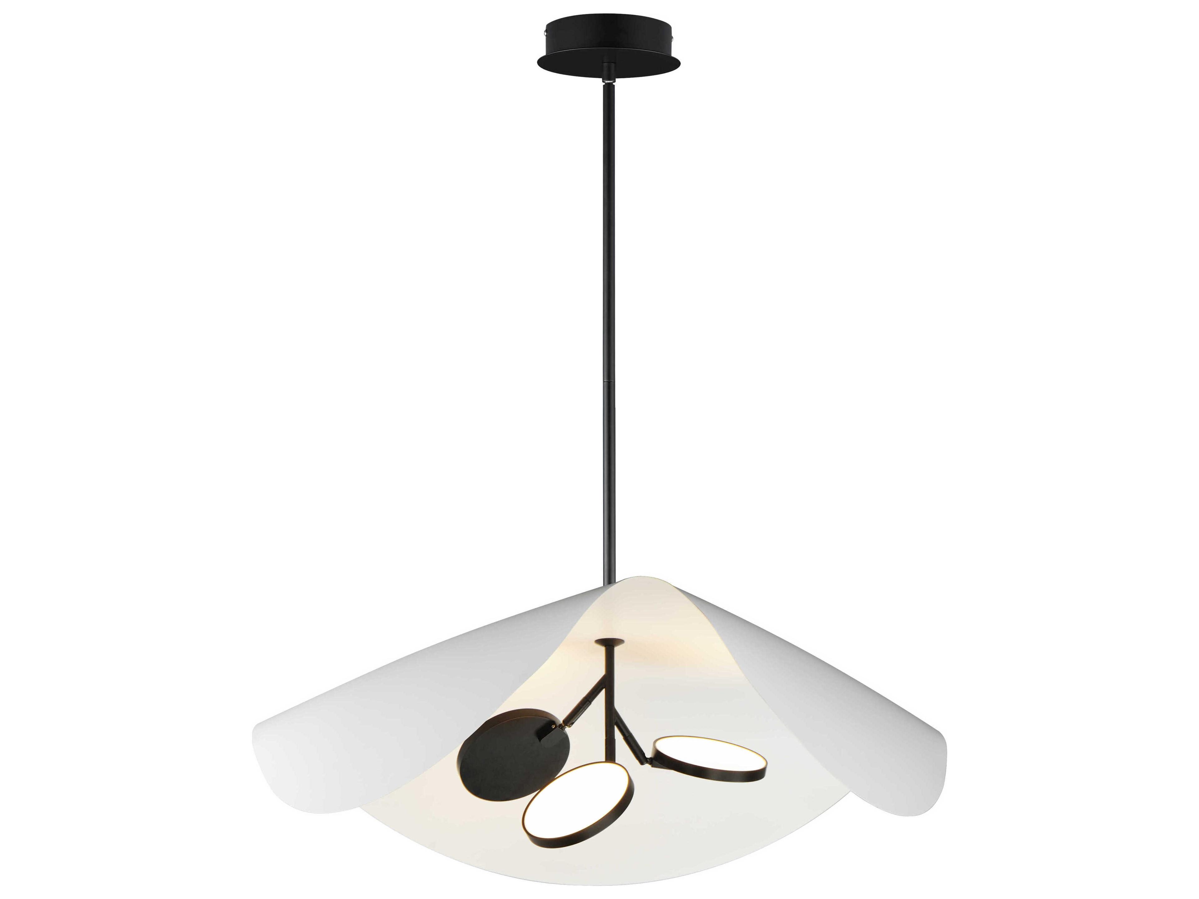 Carmen 3-Light Black LED Pendant