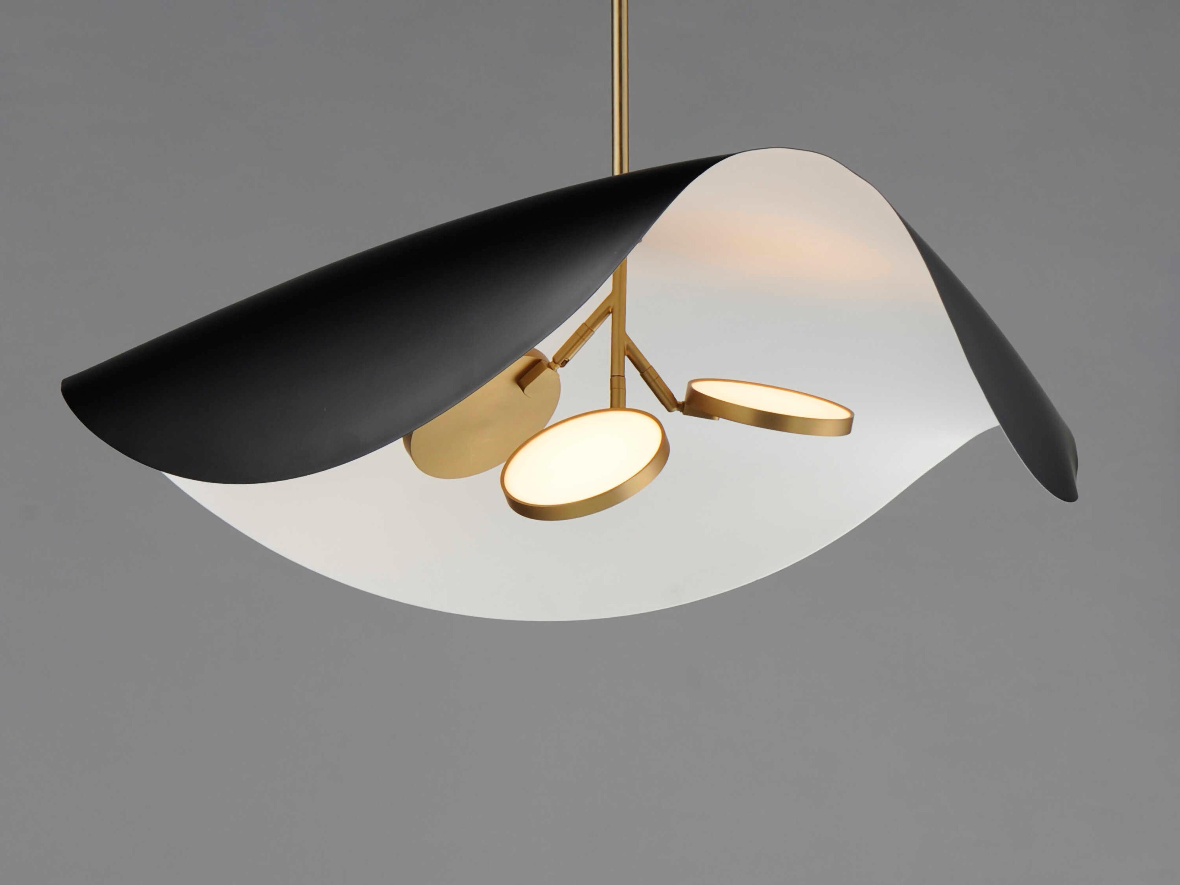 ET2 Carmen 3-Light Black Gold LED Pendant