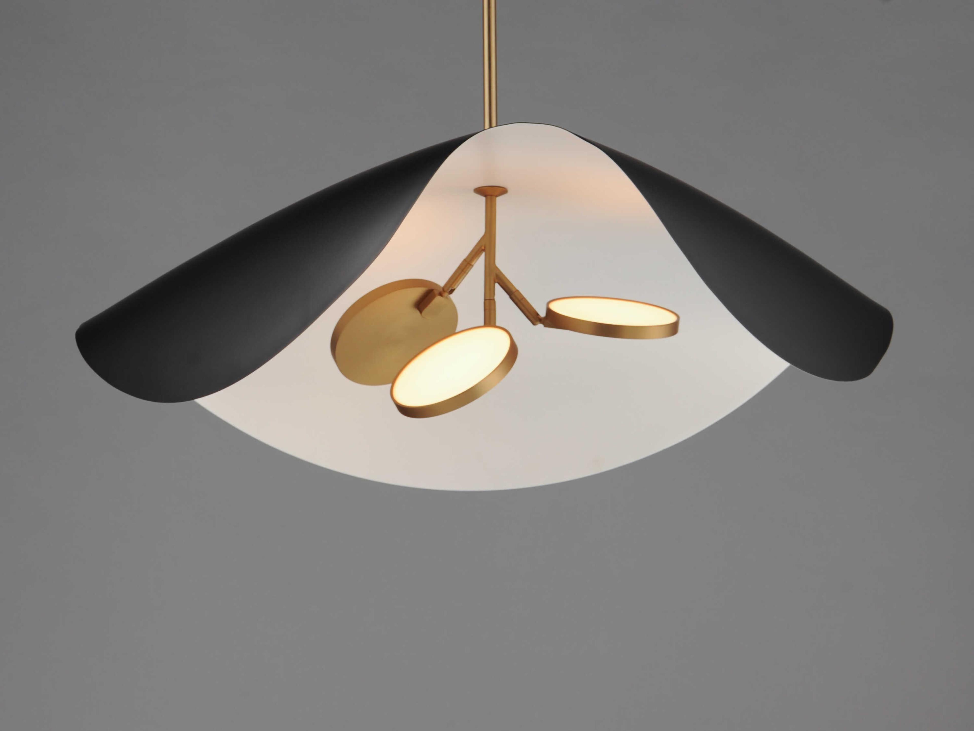 ET2 Carmen 3-Light Black Gold LED Pendant