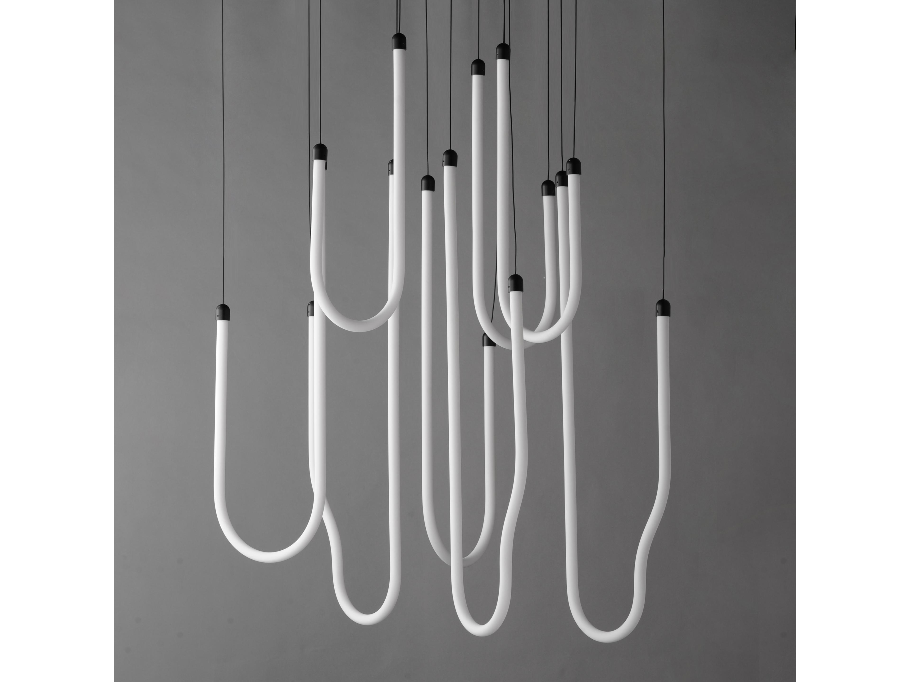 ET2 Soleil 8-Light Black Linear Pendant