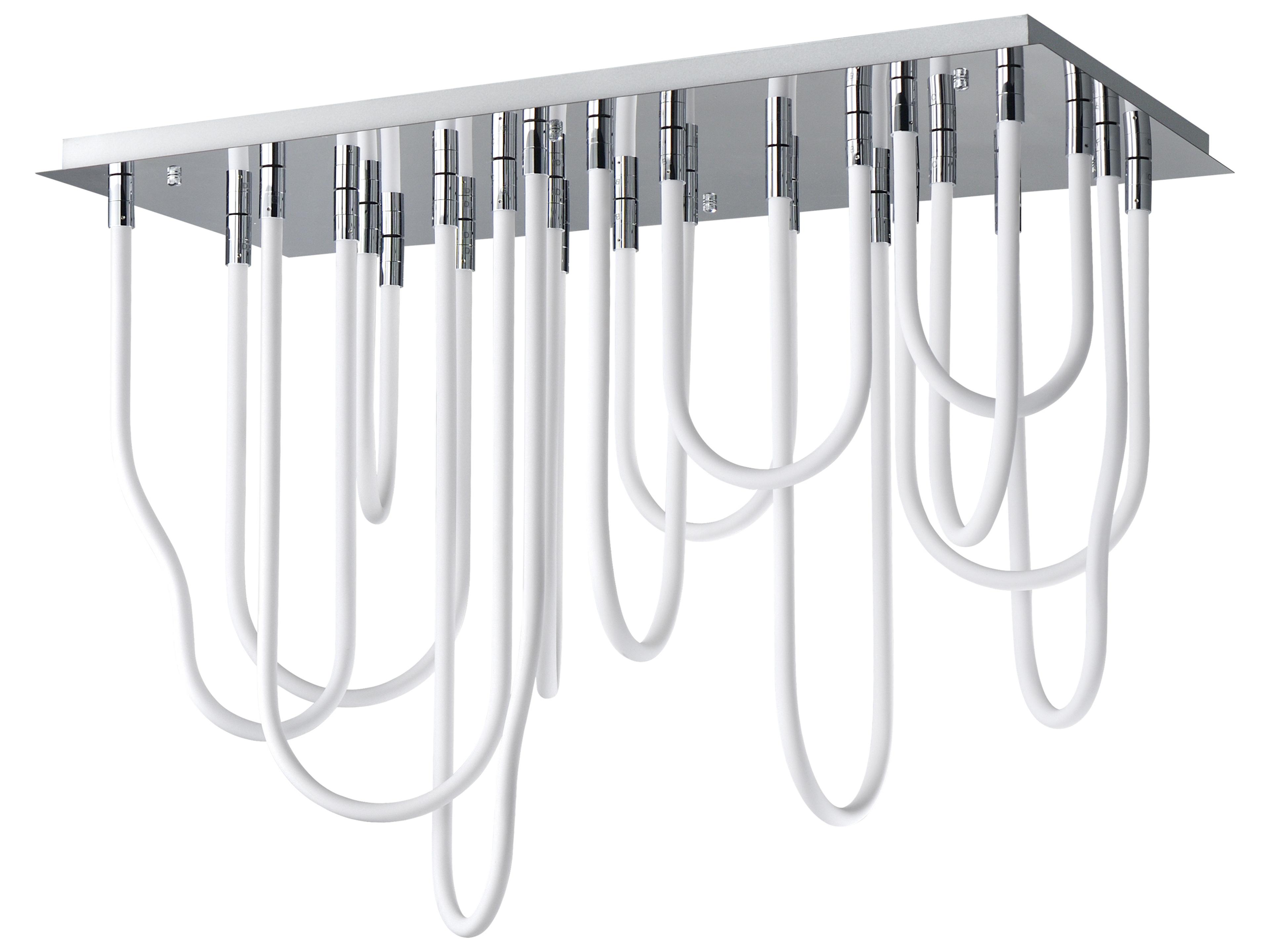 Soleil 14-Light Polished Chrome Linear Flush Mount