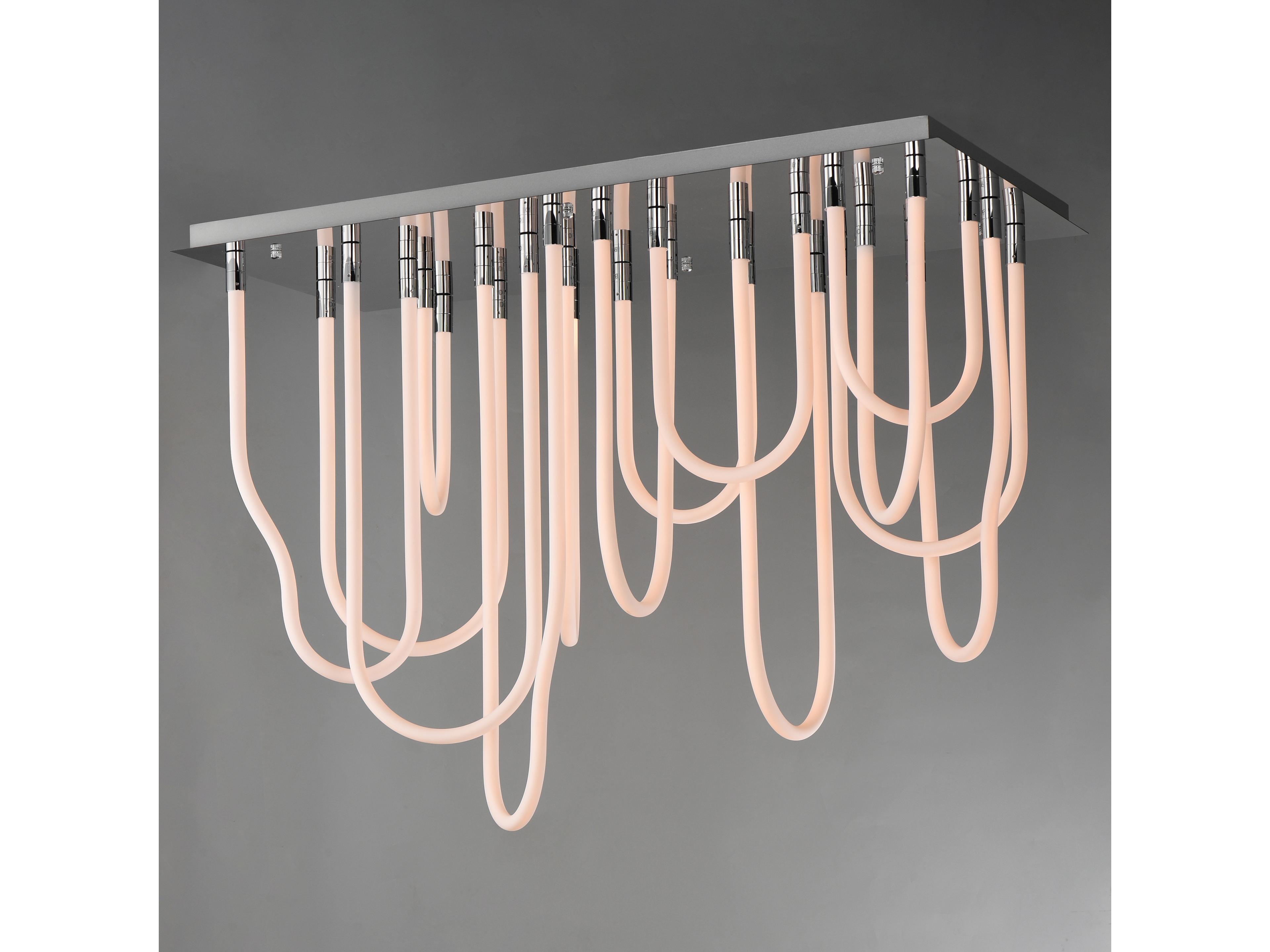 ET2 Soleil 14-Light Polished Chrome Linear Flush Mount