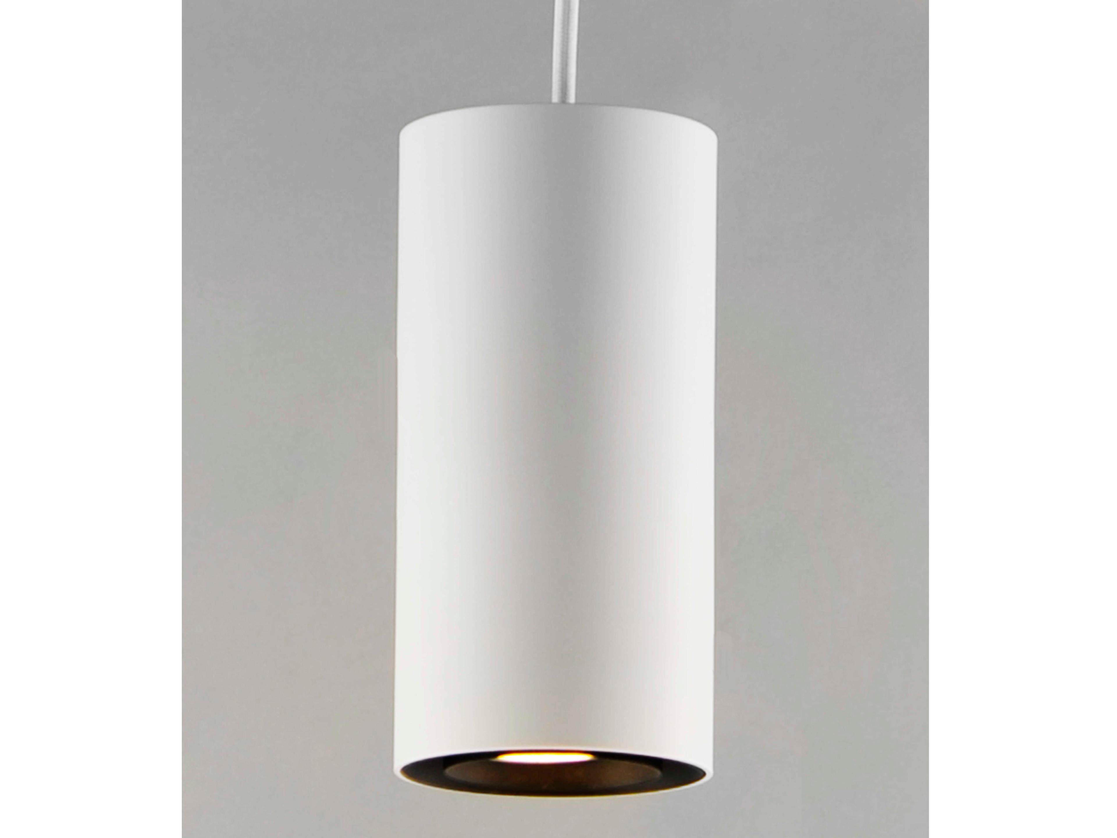 ET2 1-Light White LED Cylinder Mini Pendant