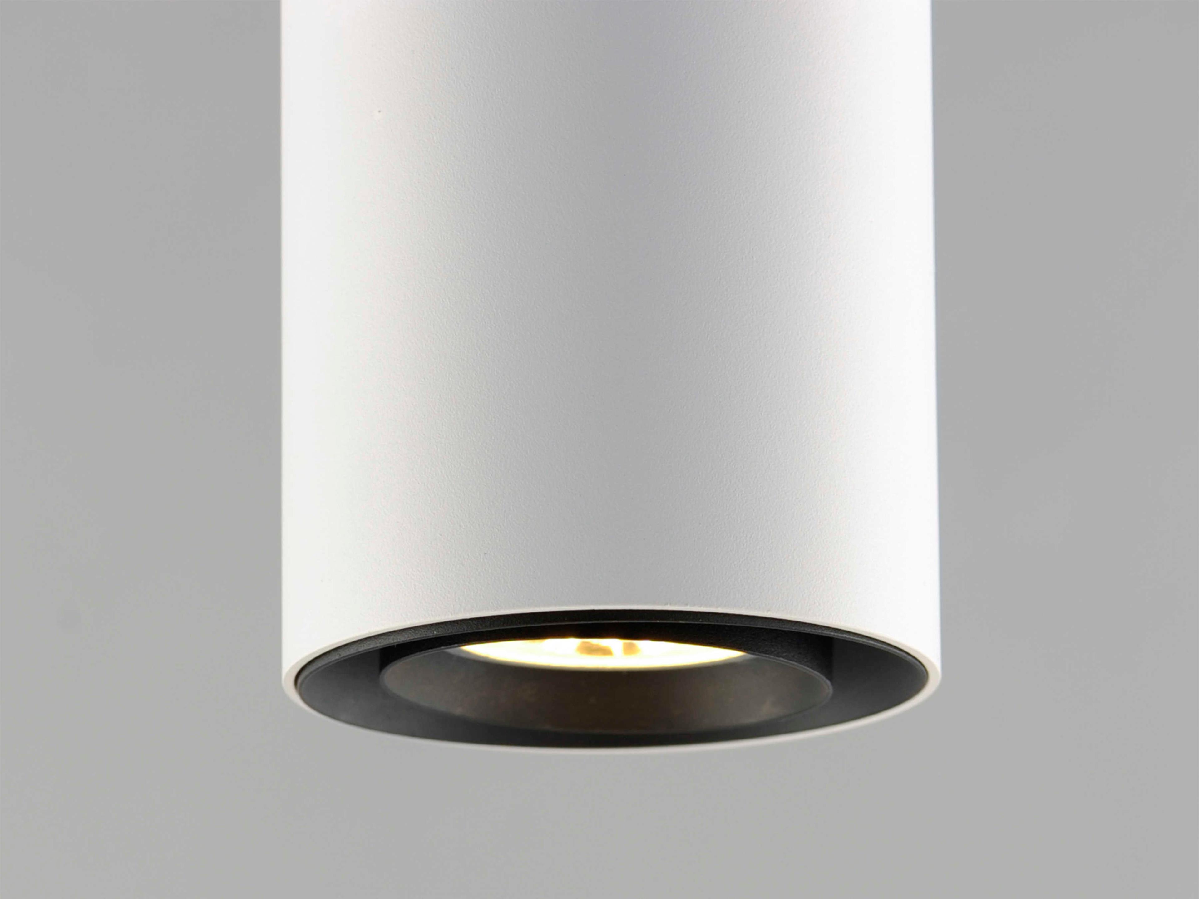ET2 1-Light White LED Cylinder Mini Pendant