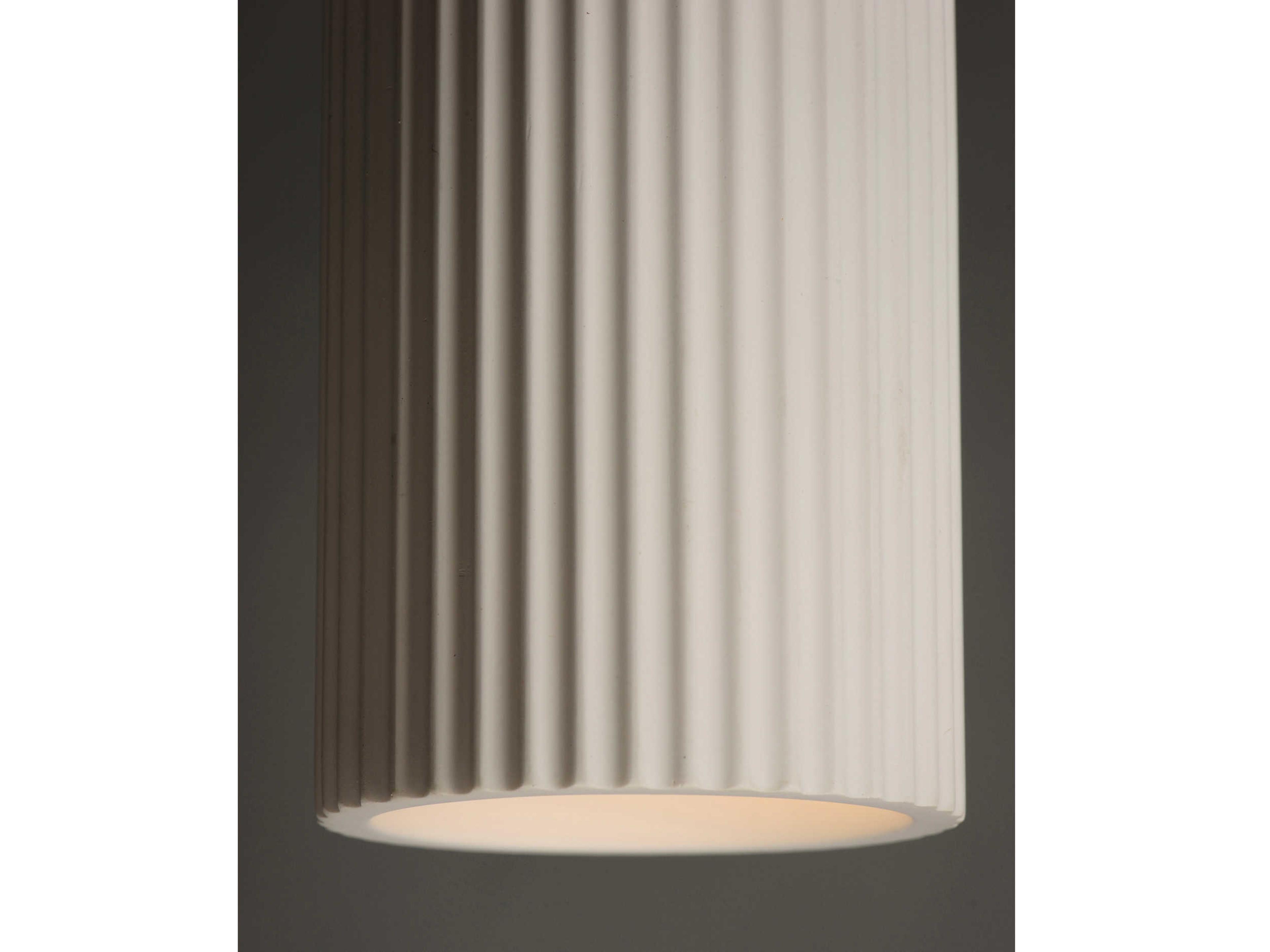 ET2 1-Light Black White Glass LED Cylinder Mini Pendant