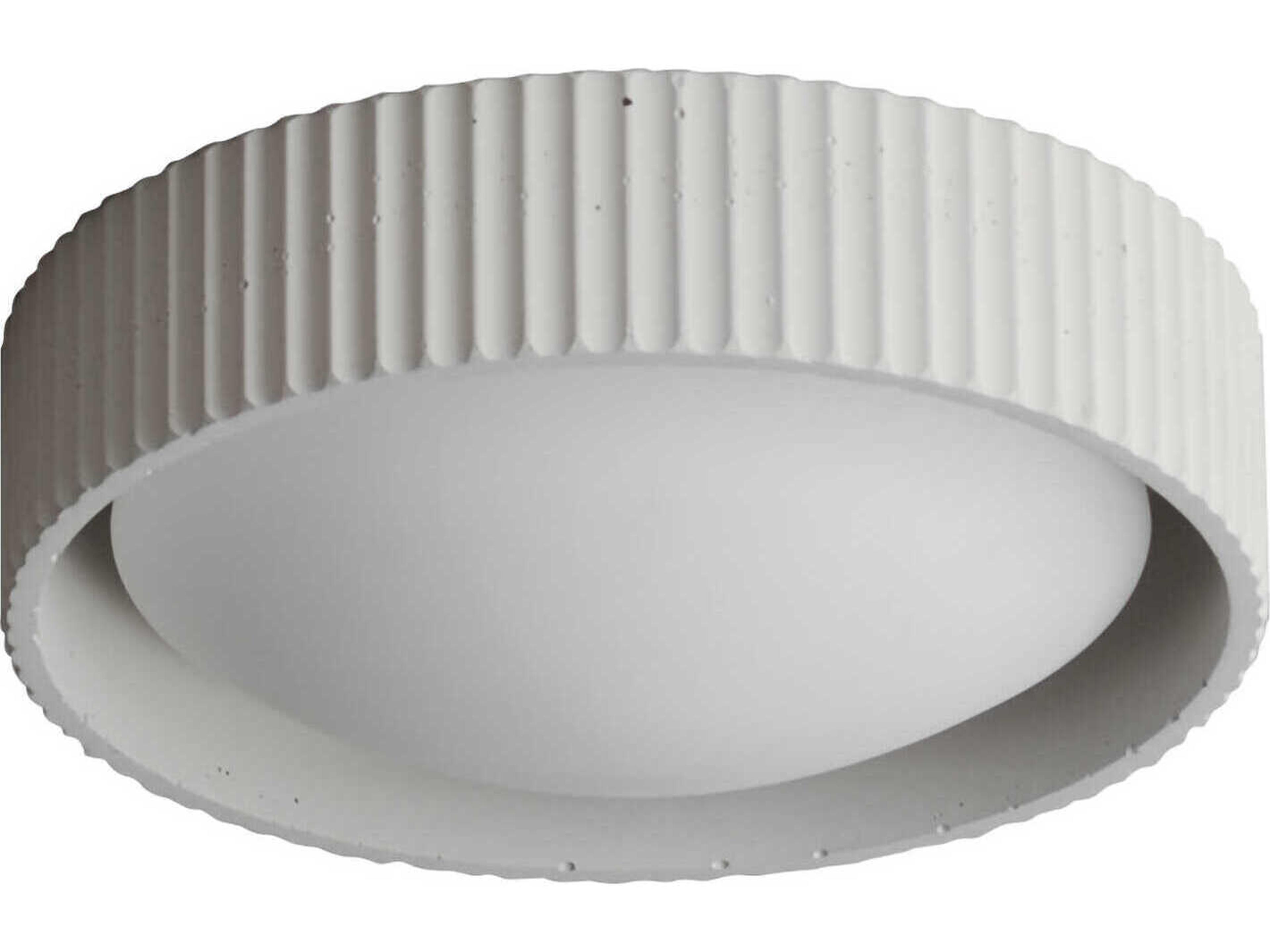 Souffle LED Flush Mount Ceiling Light in Chalk White