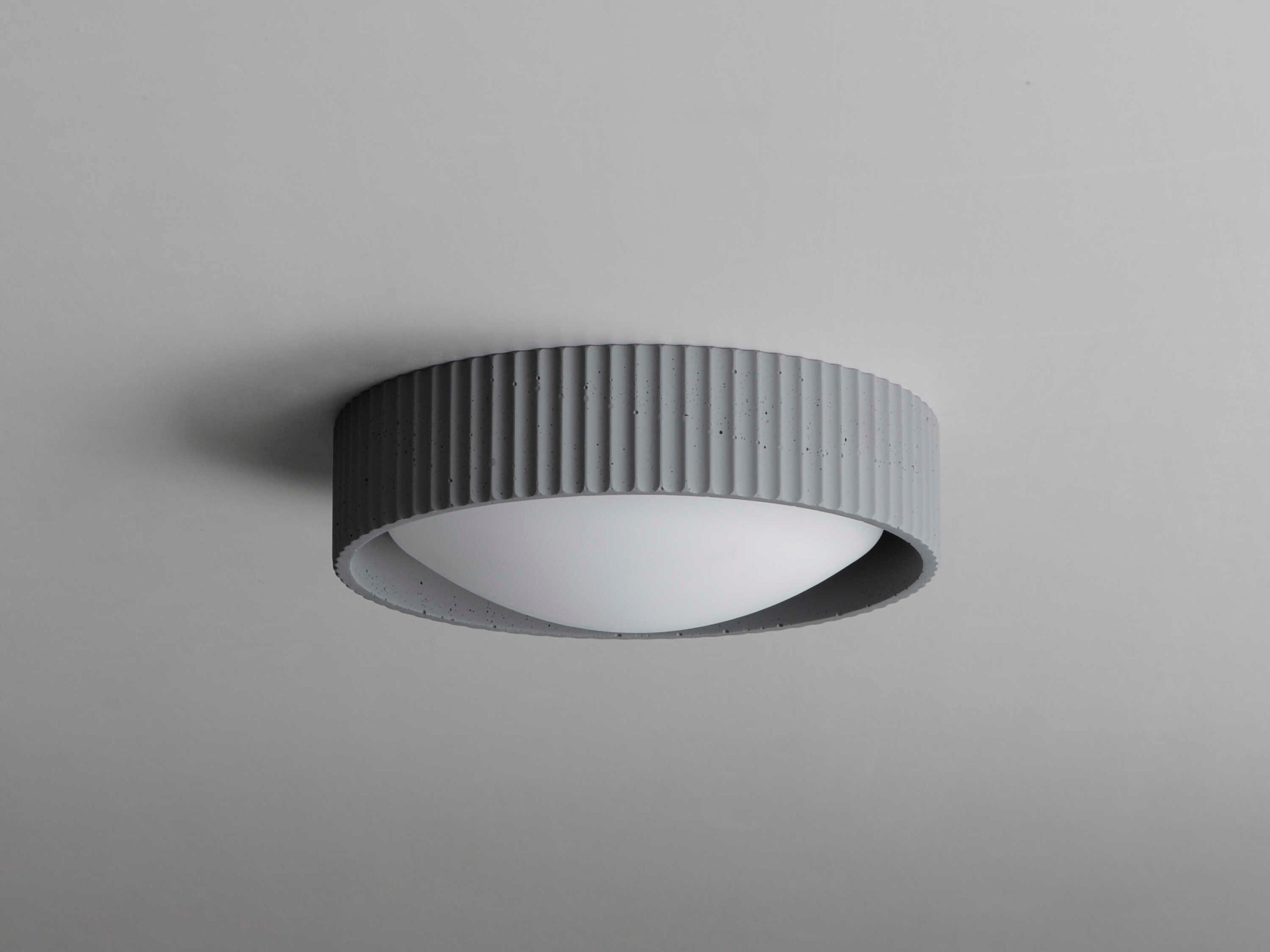 ET2 Souffle 1-Light Gray LED Round Flush Mount