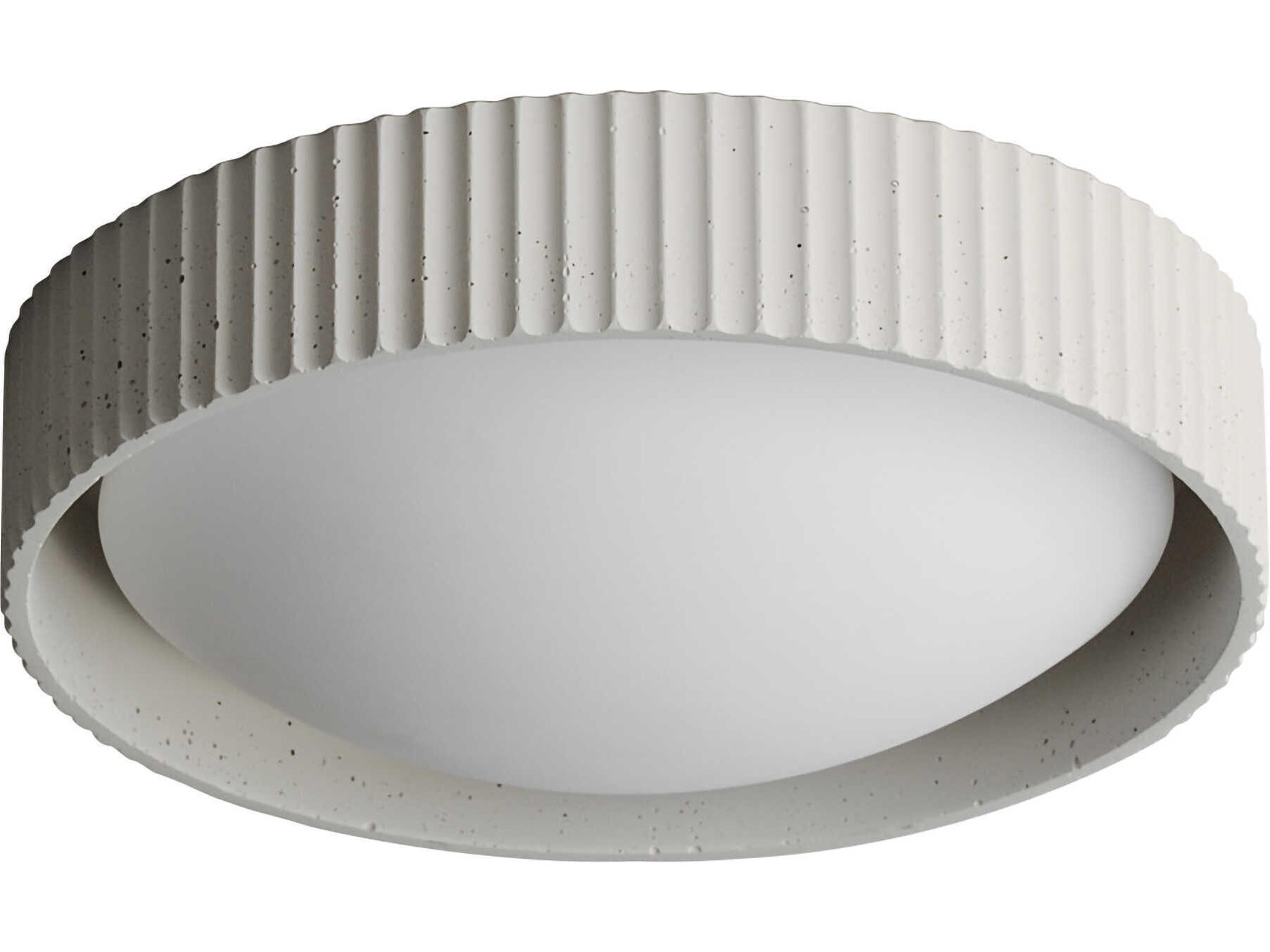 ET2 Souffle 1-Light Chaulk White LED Round Flush Mount