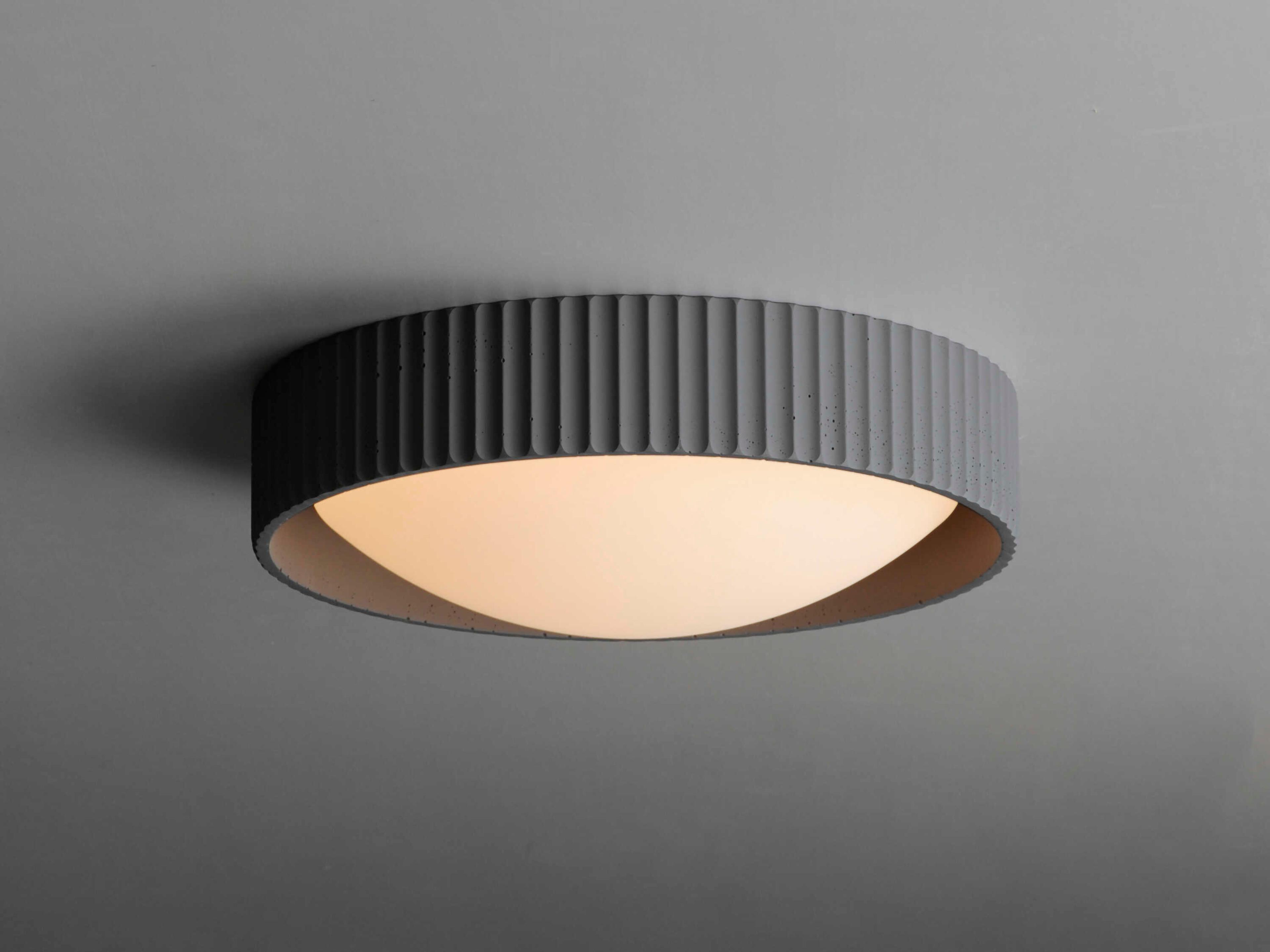 ET2 Souffle 1-Light Gray LED Round Flush Mount