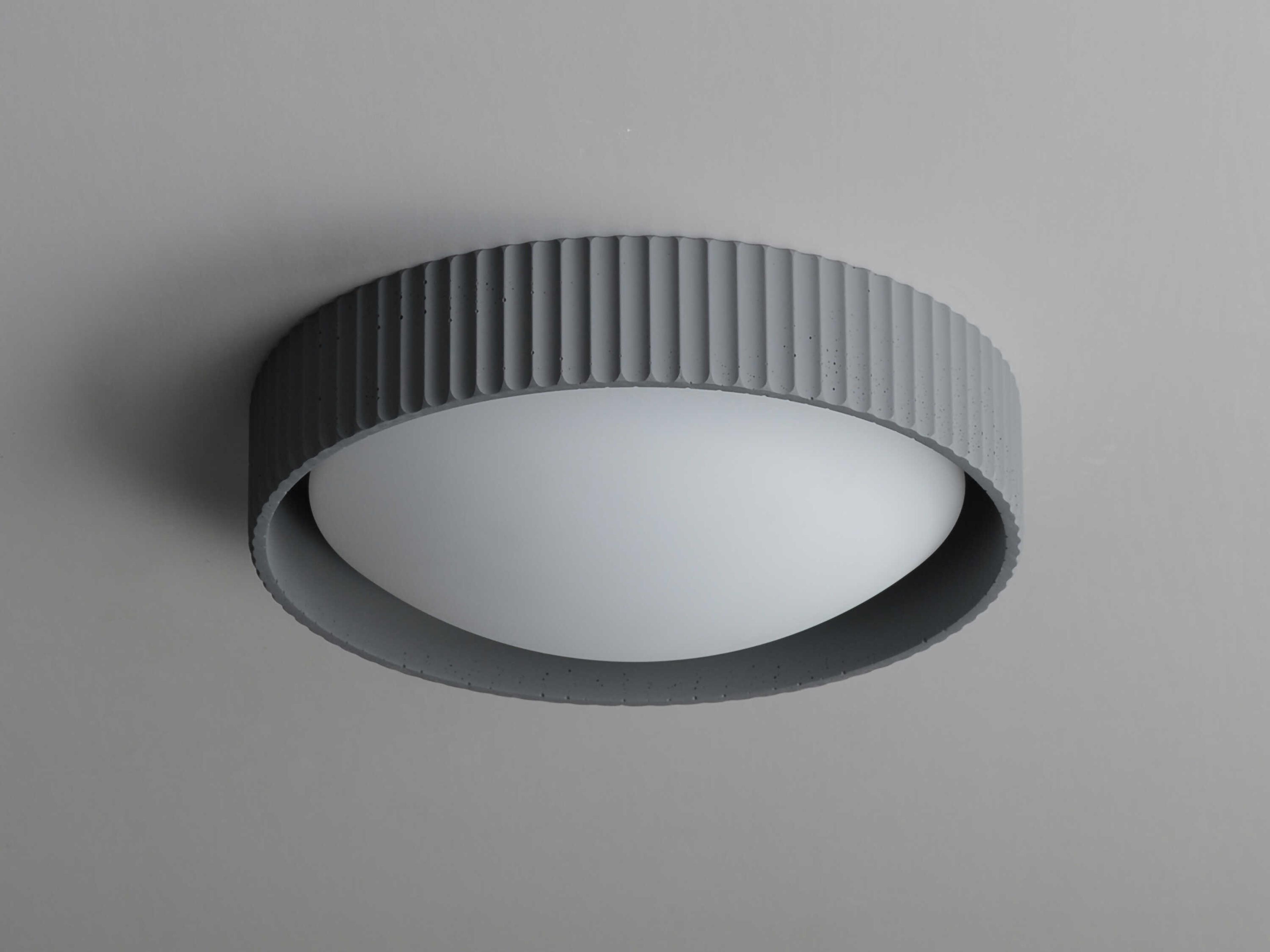 ET2 Souffle 1-Light Gray LED Round Flush Mount