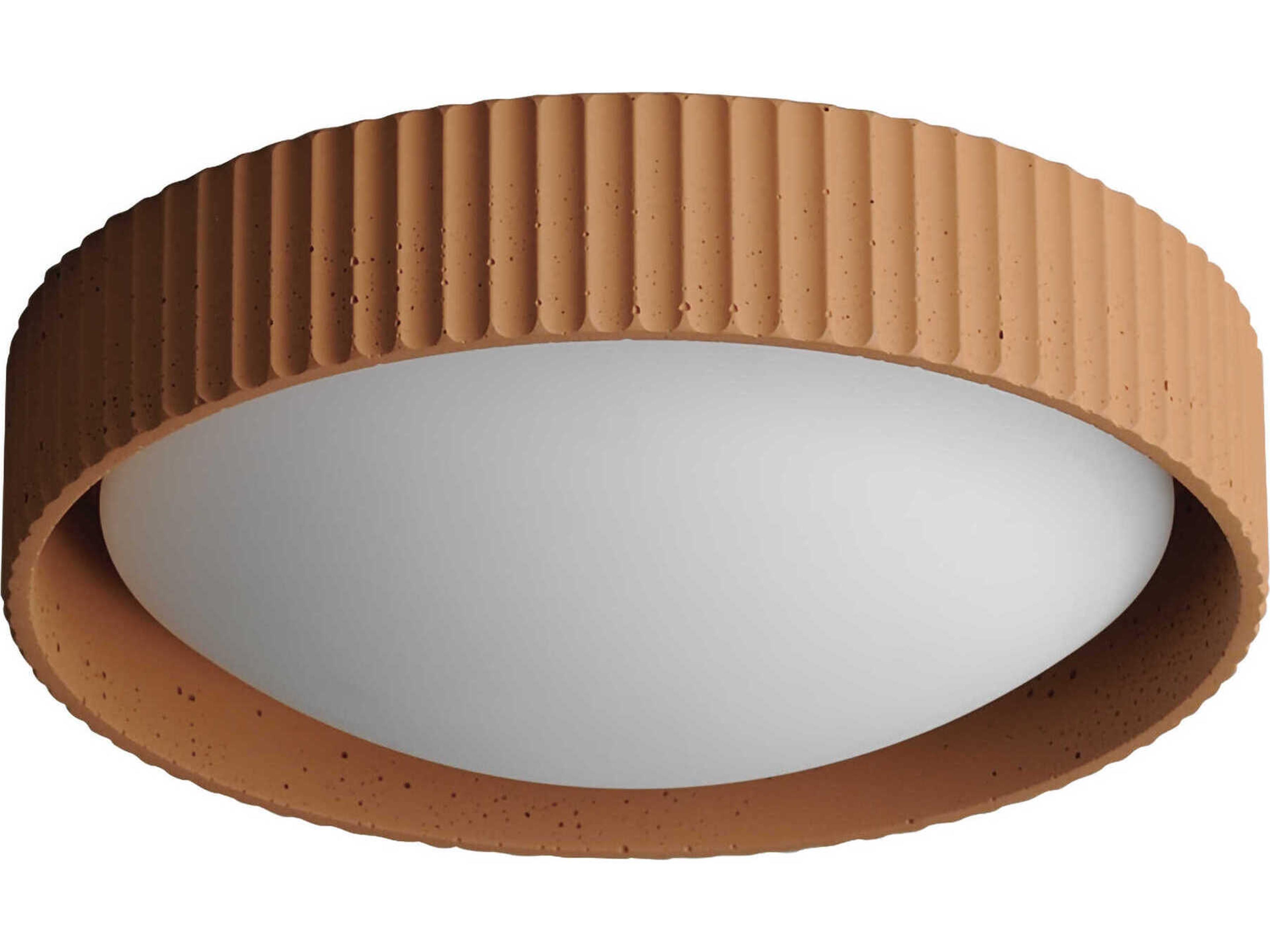 Souffle LED Flush Mount Ceiling Light in Terra Cotta