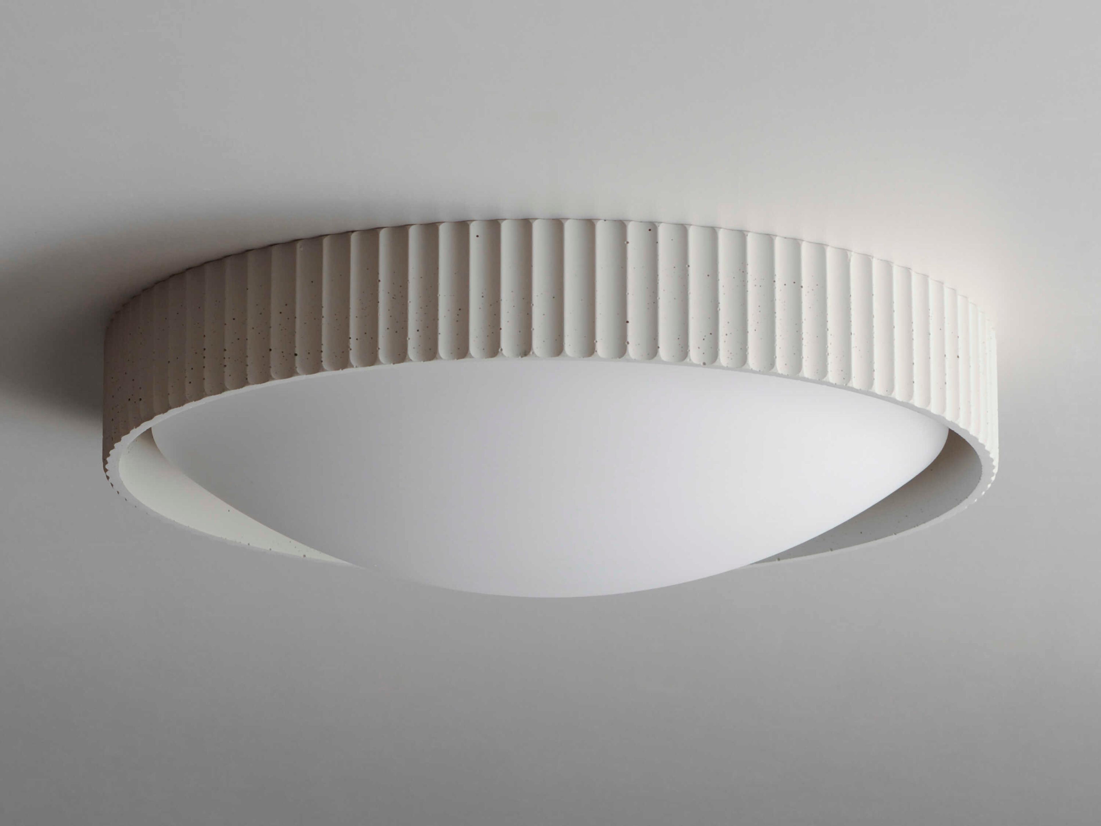 ET2 Souffle 1-Light Chaulk White LED Round Flush Mount