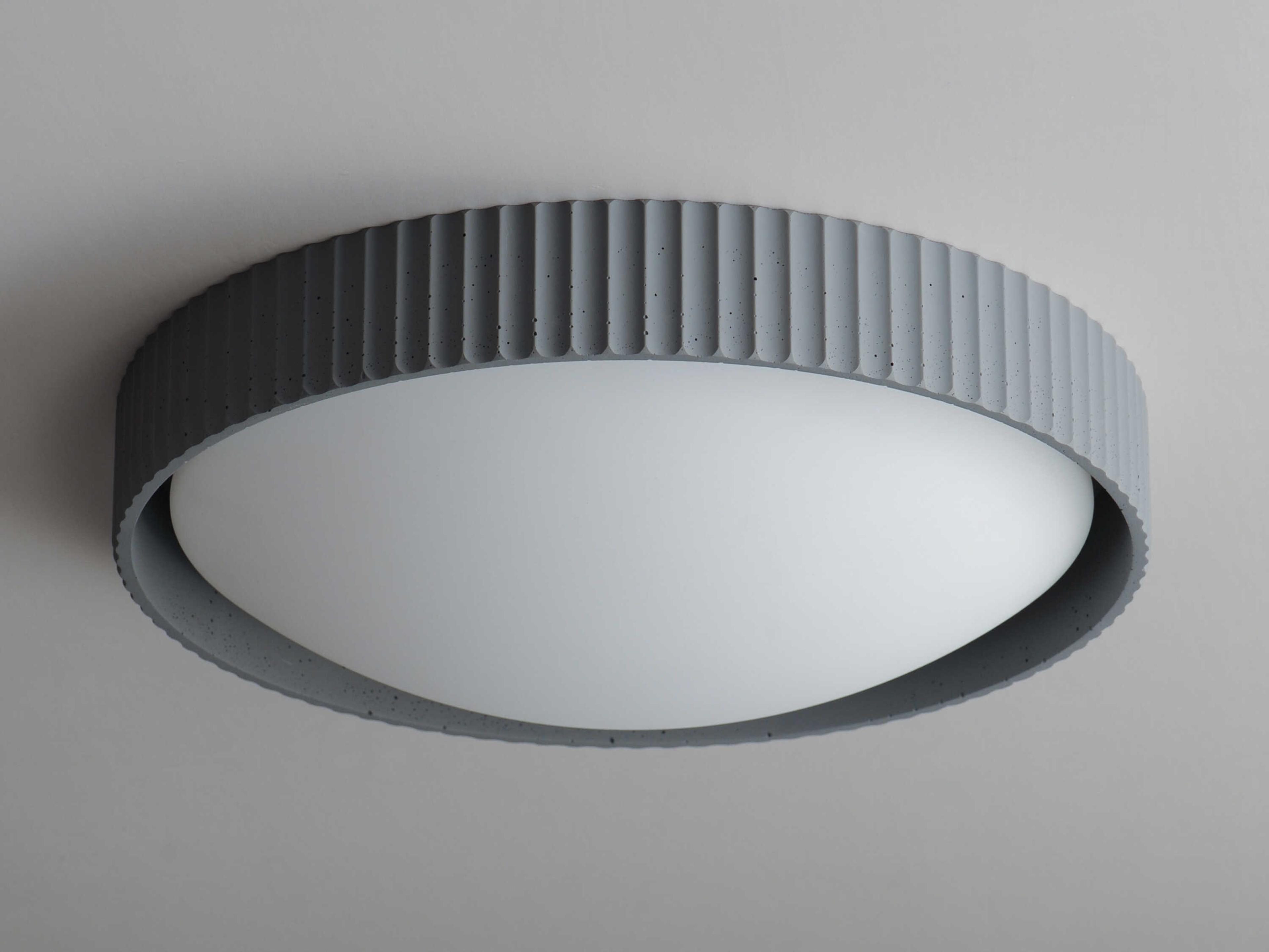 ET2 Souffle 1-Light Gray LED Round Flush Mount