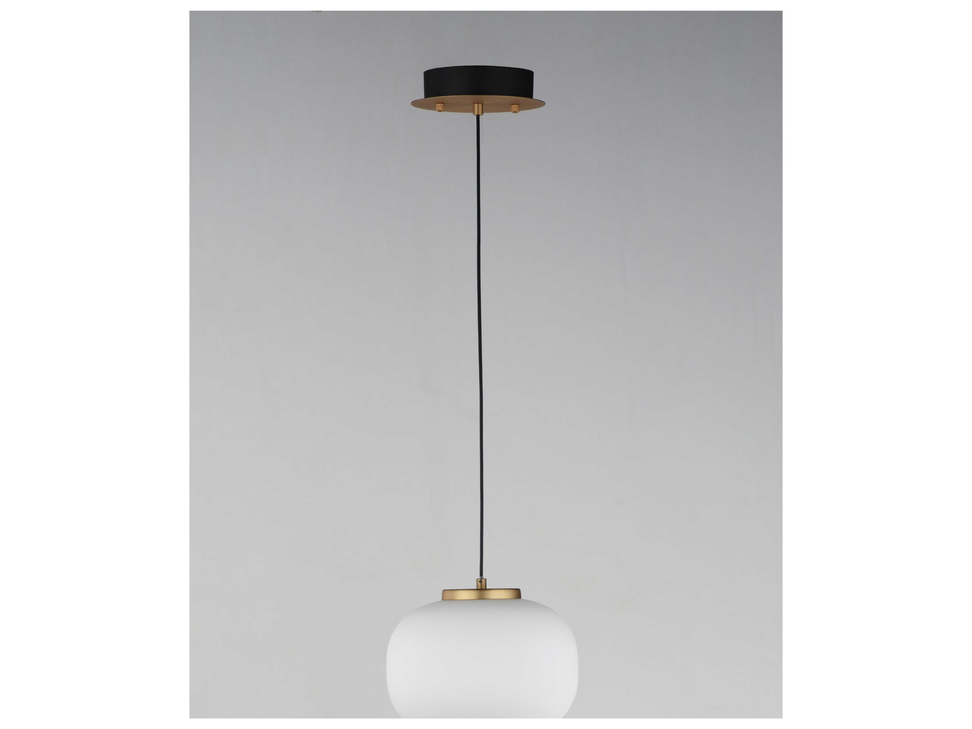 ET2 2-Light Black Gold Glass LED Mini Pendant
