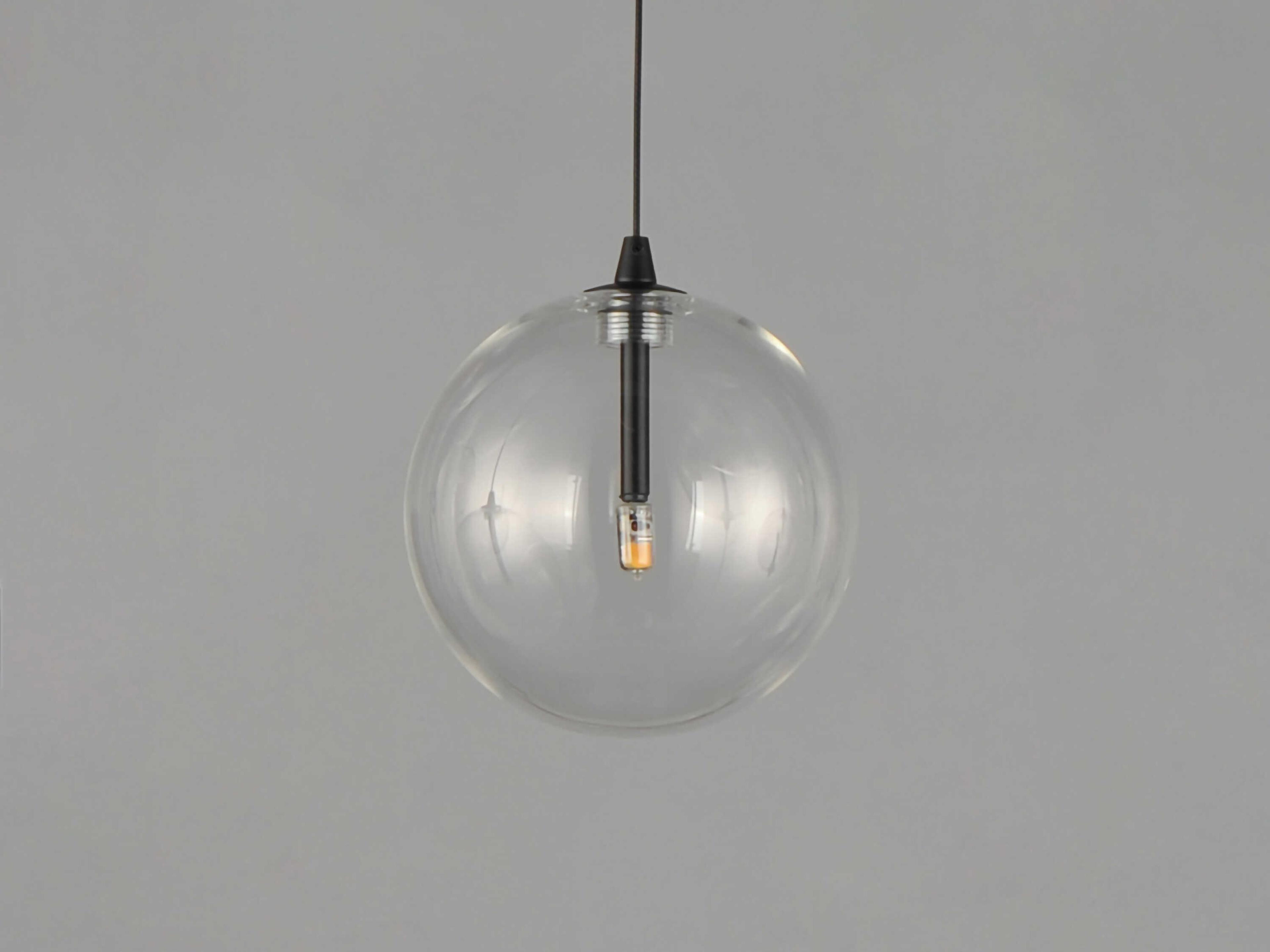ET2 1-Light Black Globe Mini Pendant