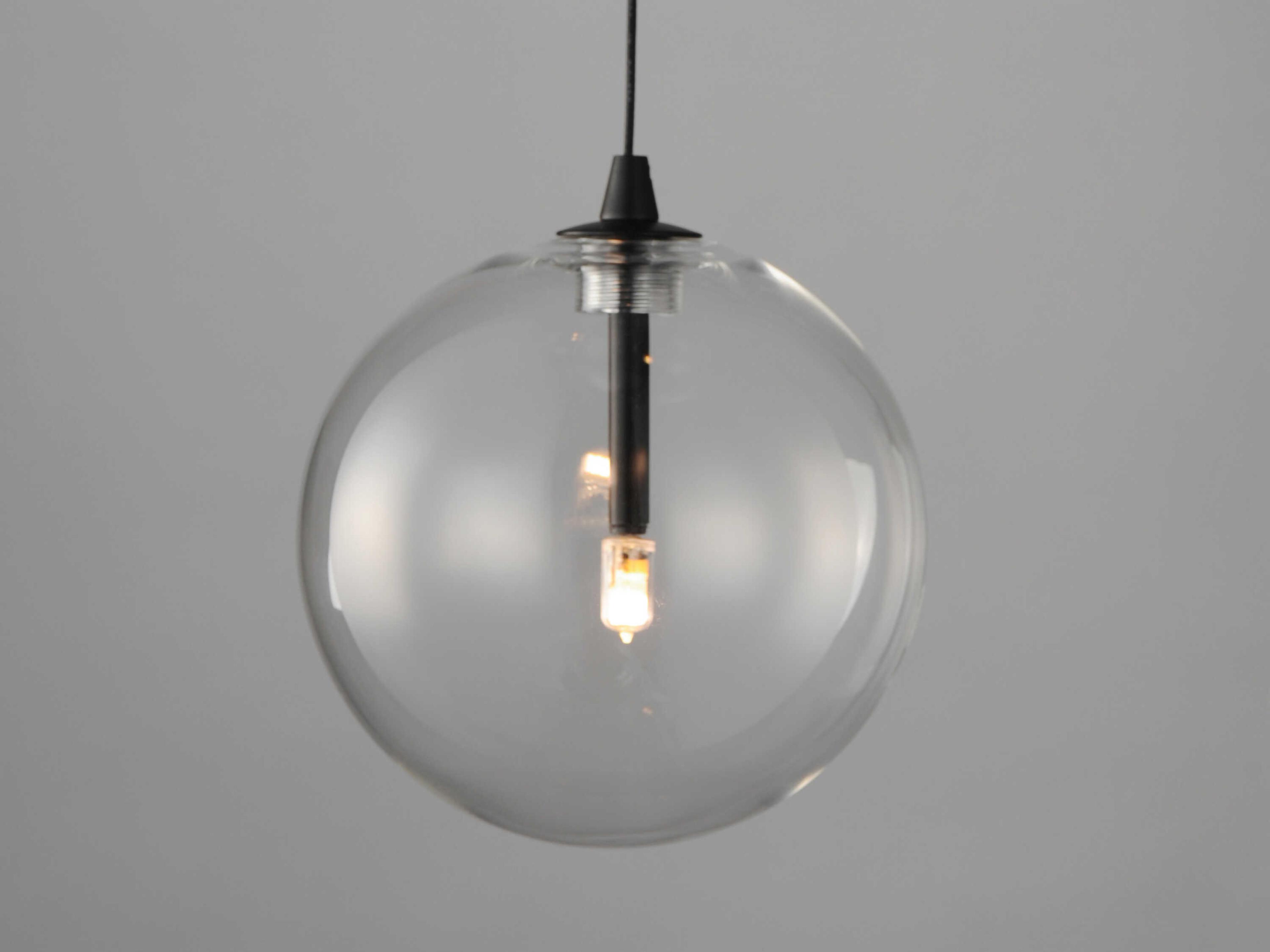 ET2 1-Light Black Globe Mini Pendant