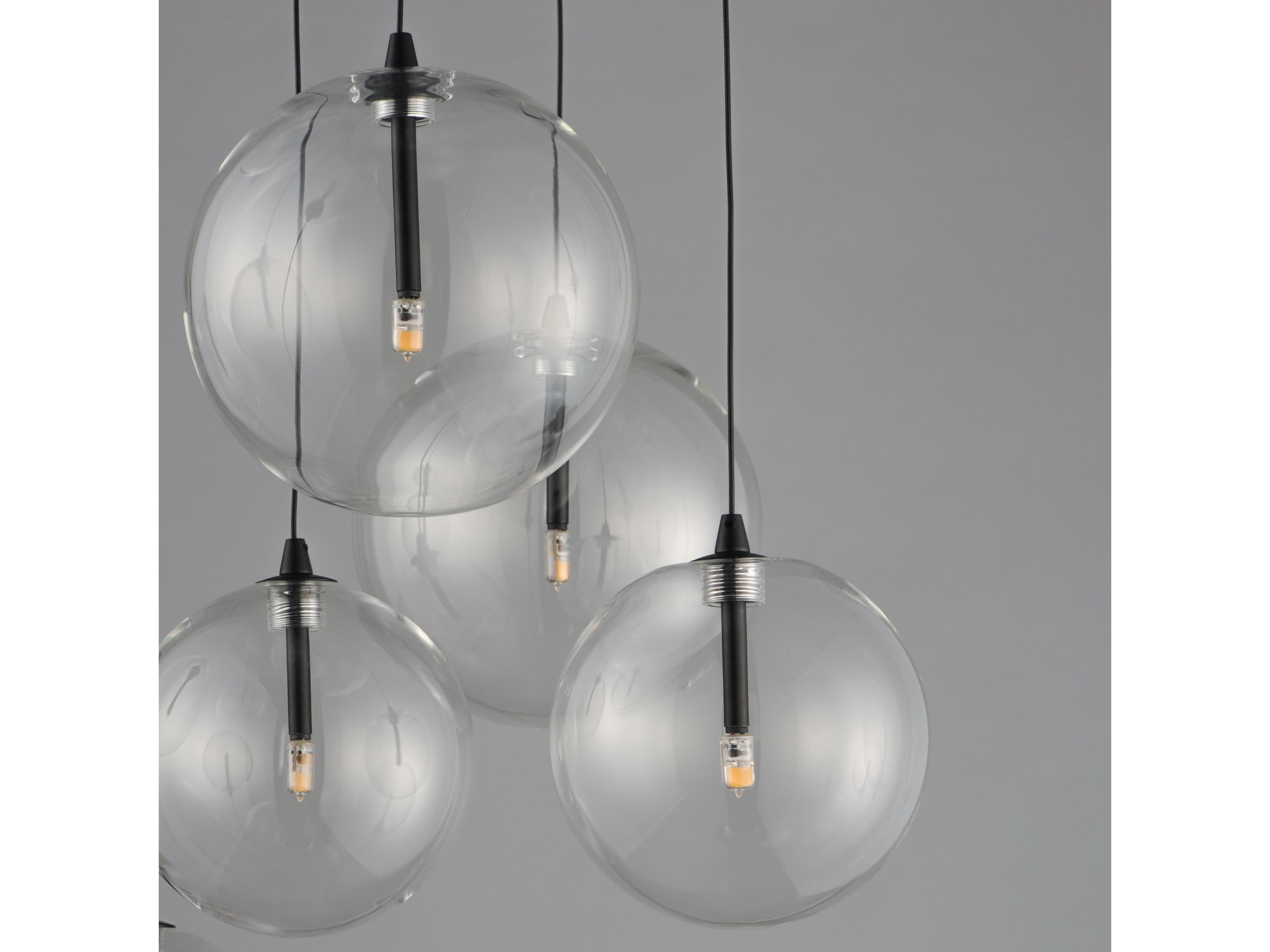 ET2 Global 9-Light Black Globe Pendant