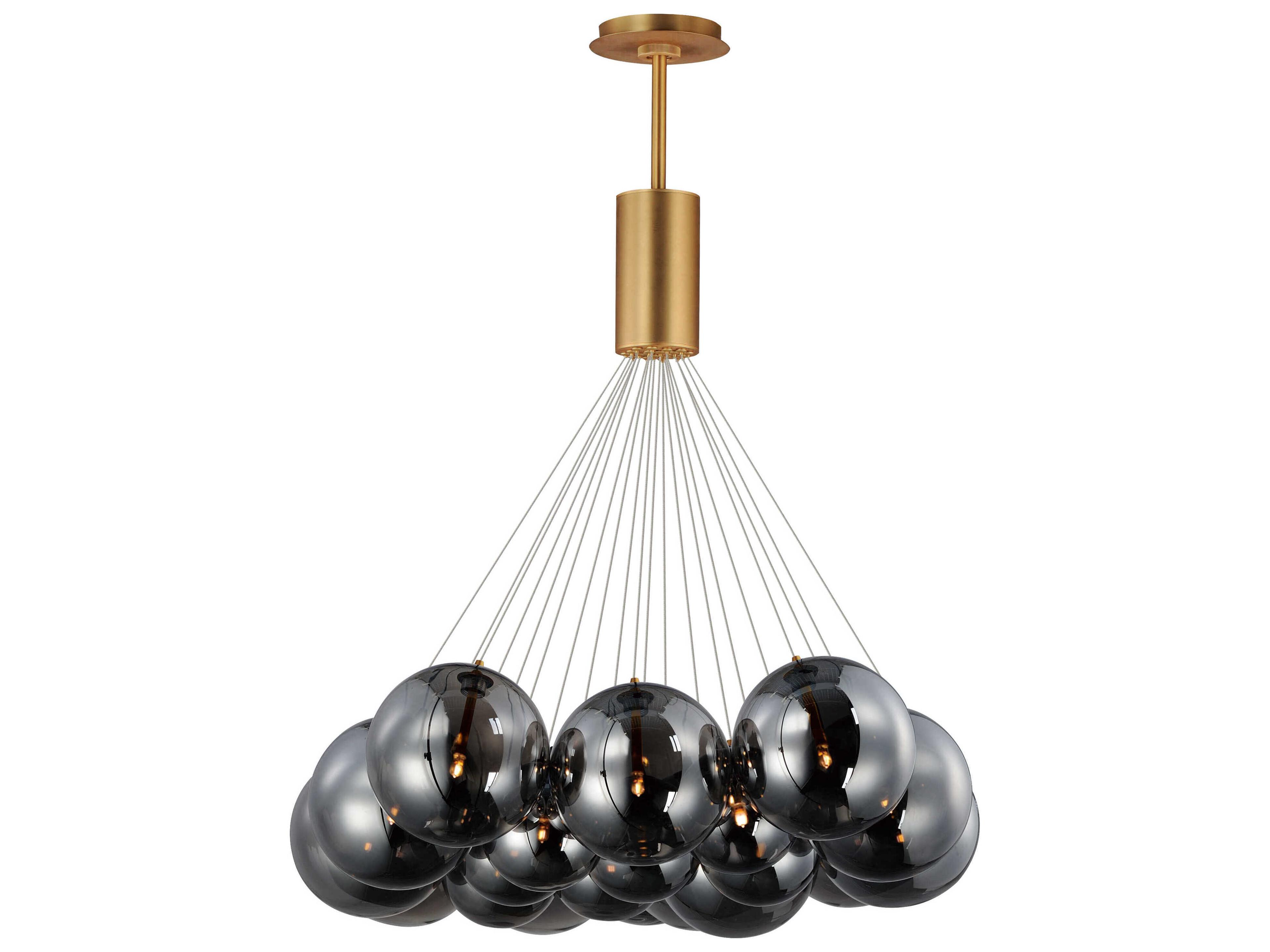 Burst 20-Light Gold Globe Pendant