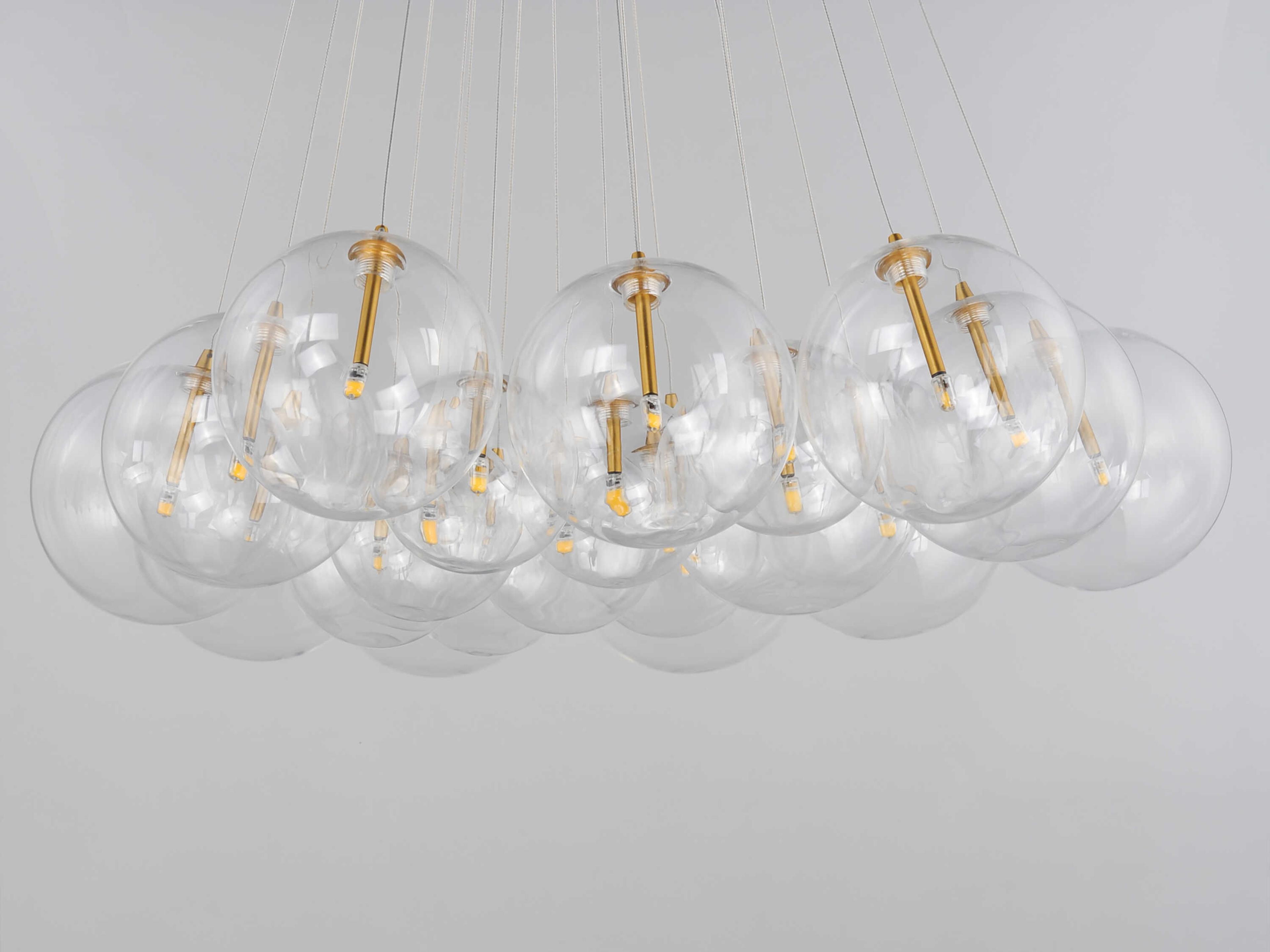 ET2 Burst 20-Light Gold Globe Pendant