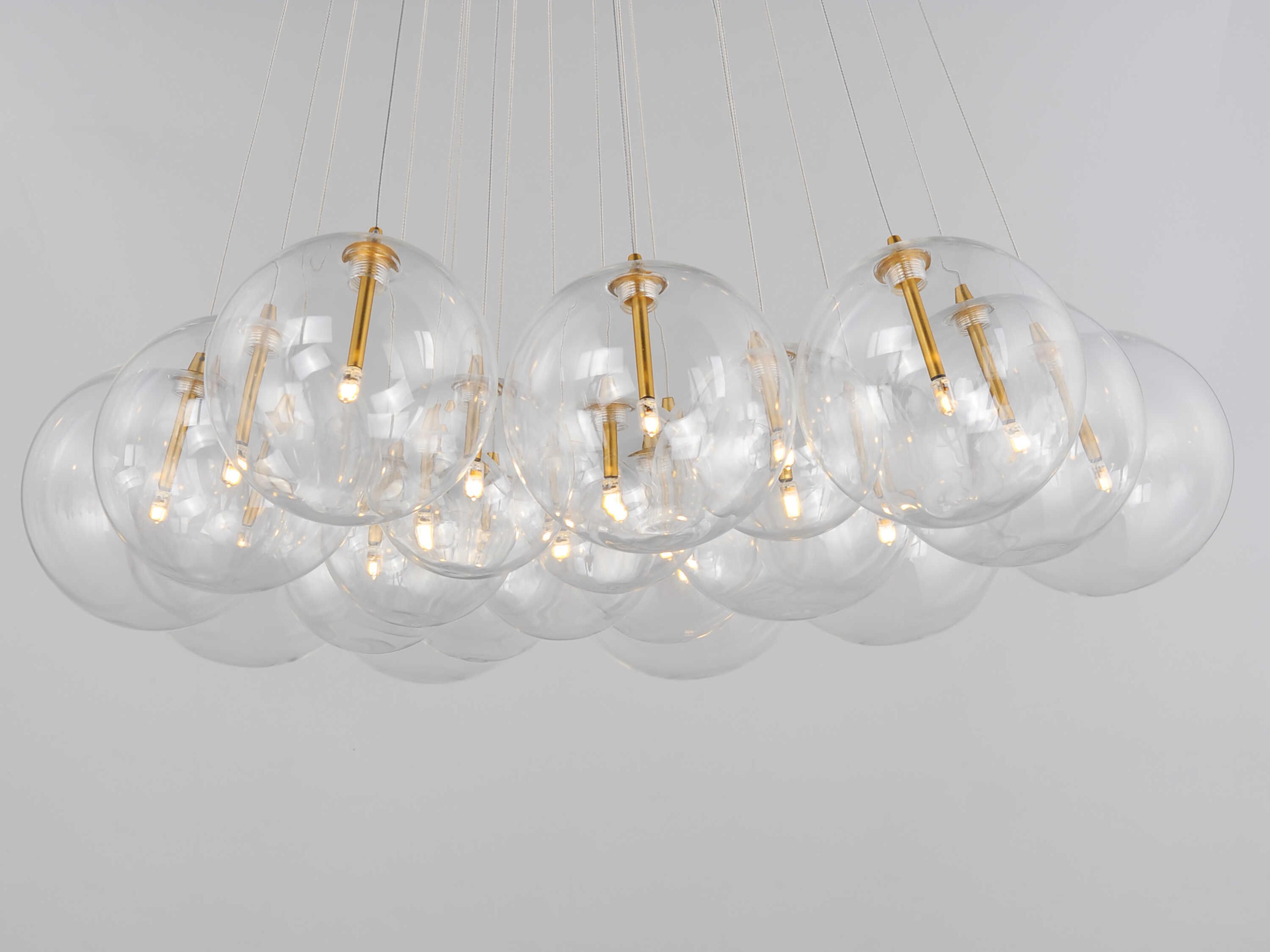 ET2 Burst 20-Light Gold Globe Pendant