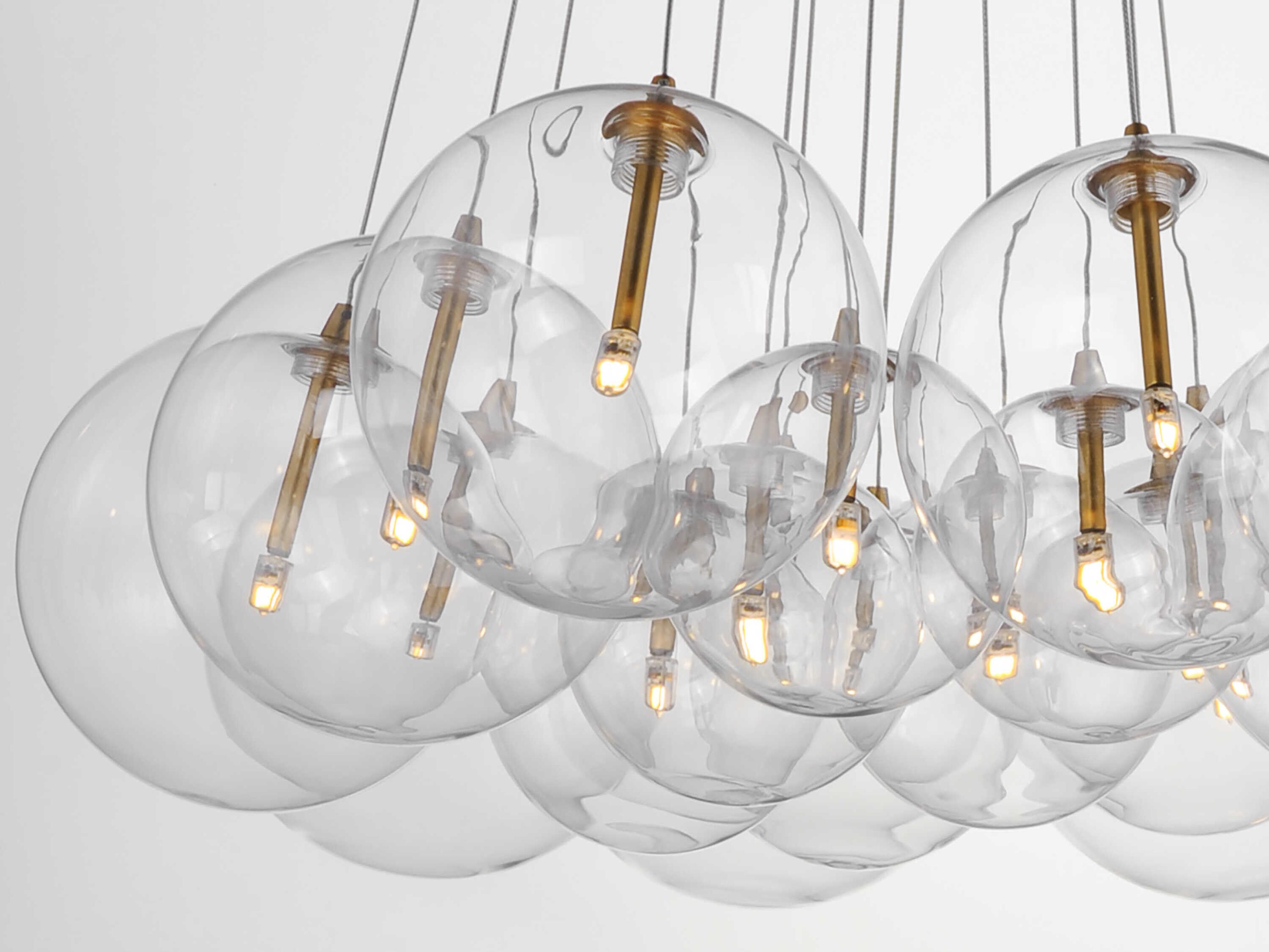 ET2 Burst 20-Light Gold Globe Pendant