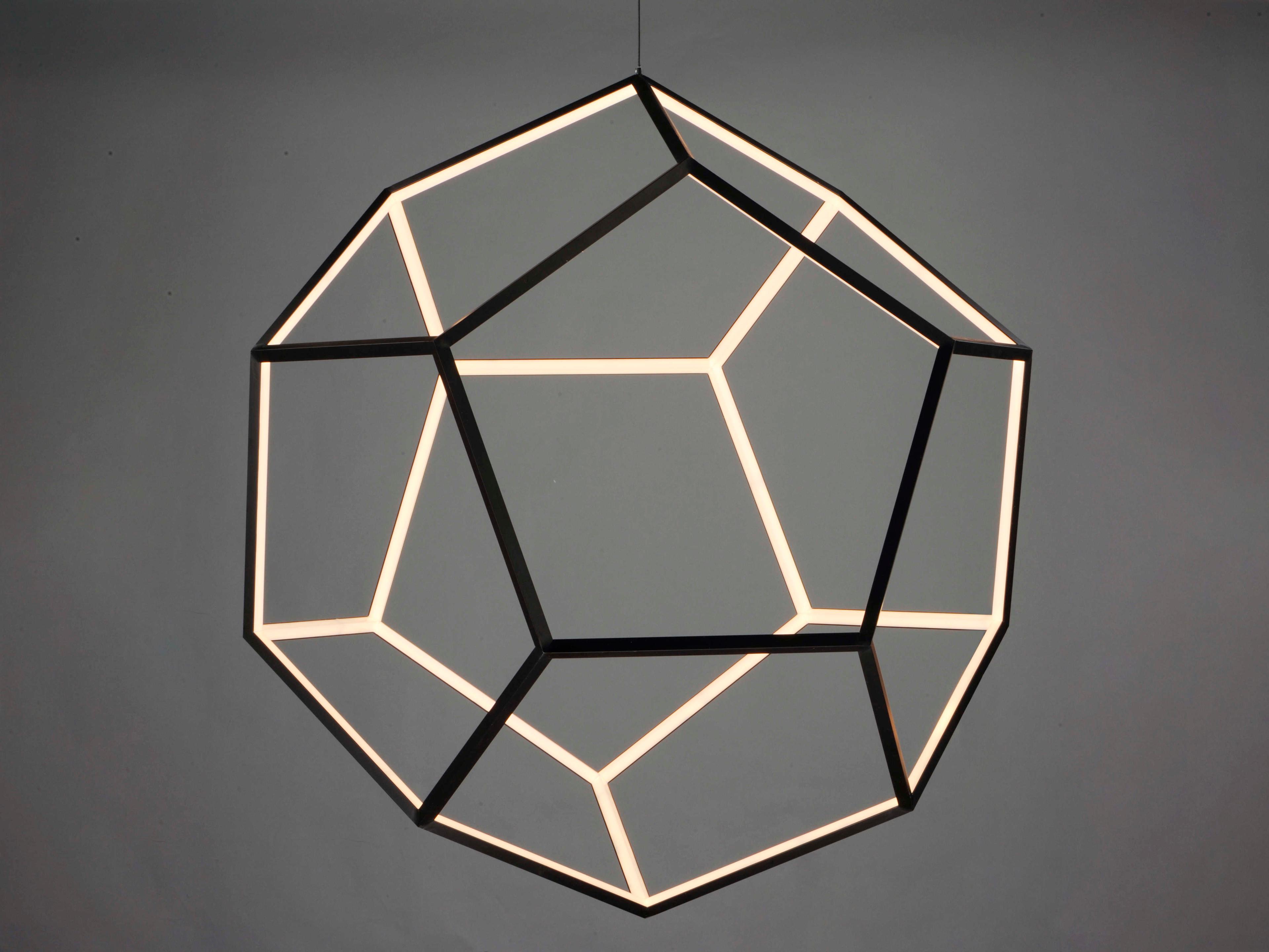 ET2 Penta 1-Light Black LED Geometric Pendant