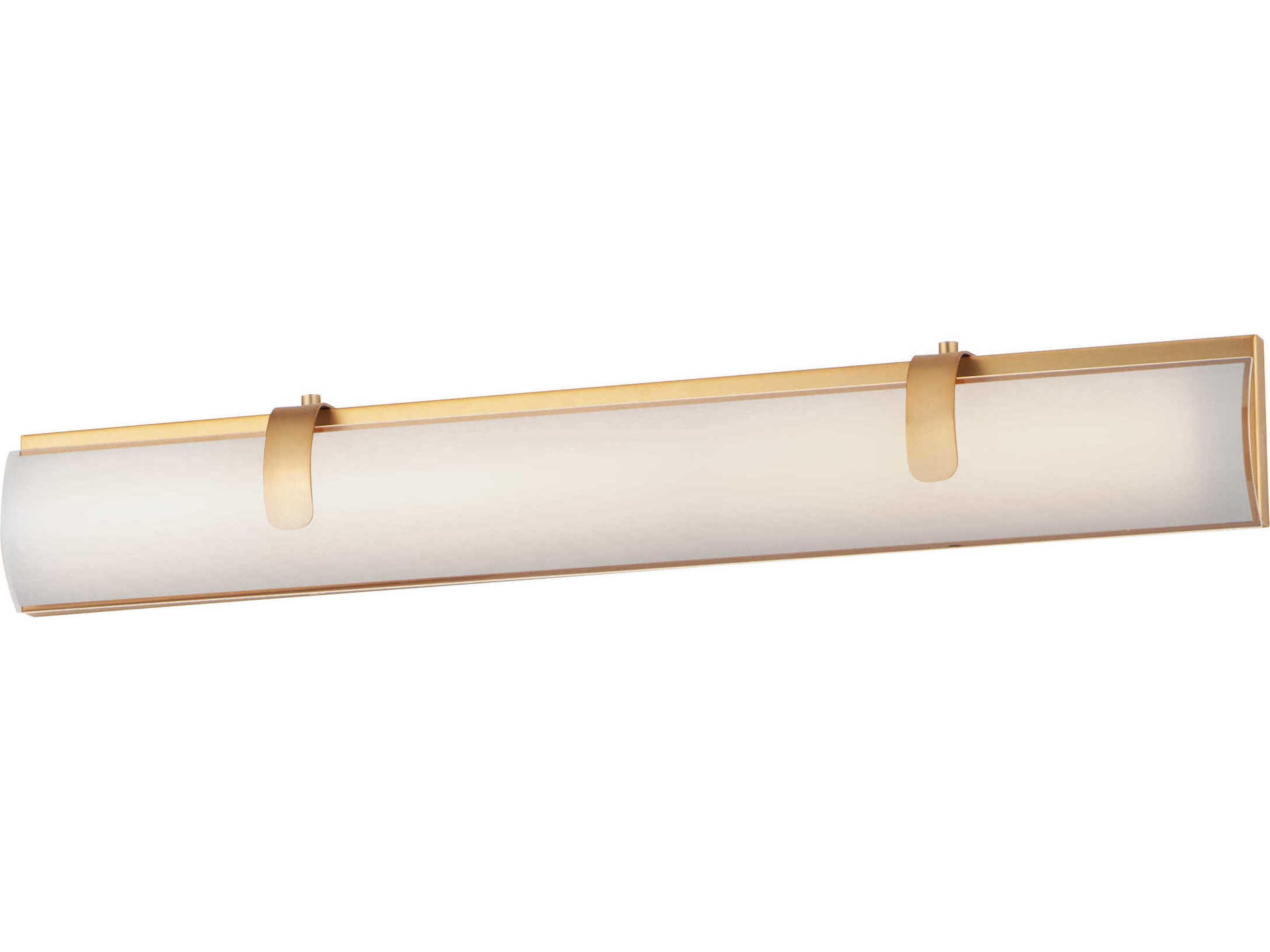 Clutch 2-Light Gold Glass LED Vanity Light