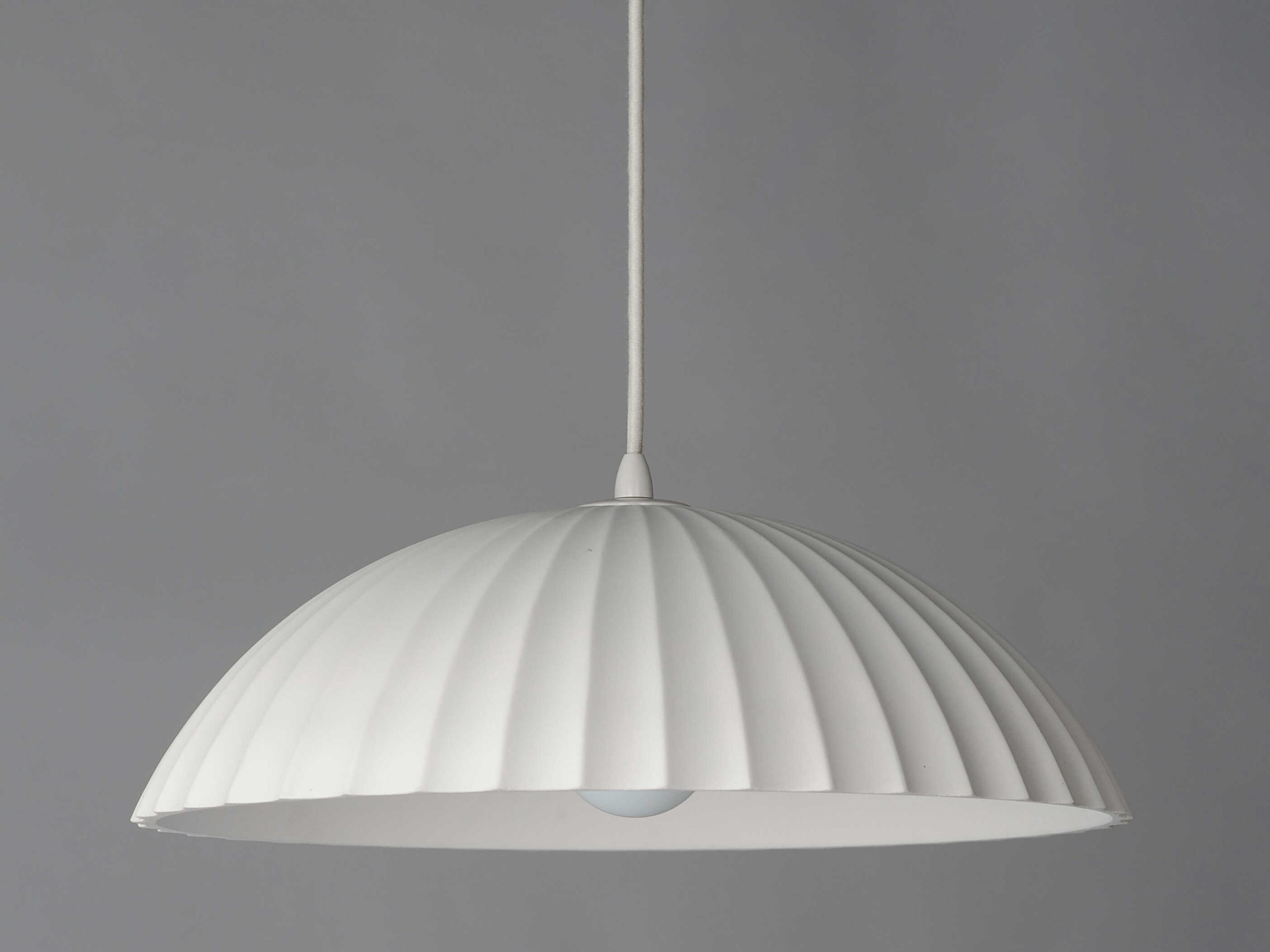ET2 Basilica 1-Light Chaulk White Dome Pendant
