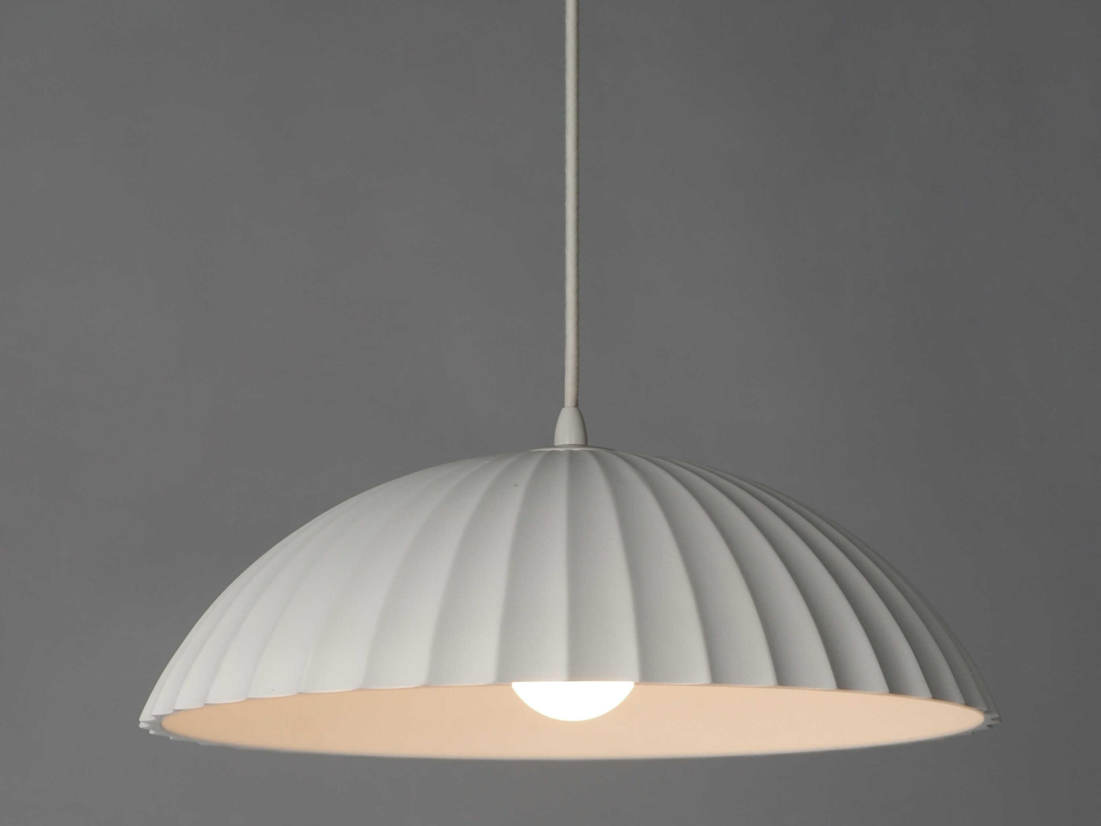 ET2 Basilica 1-Light Chaulk White Dome Pendant