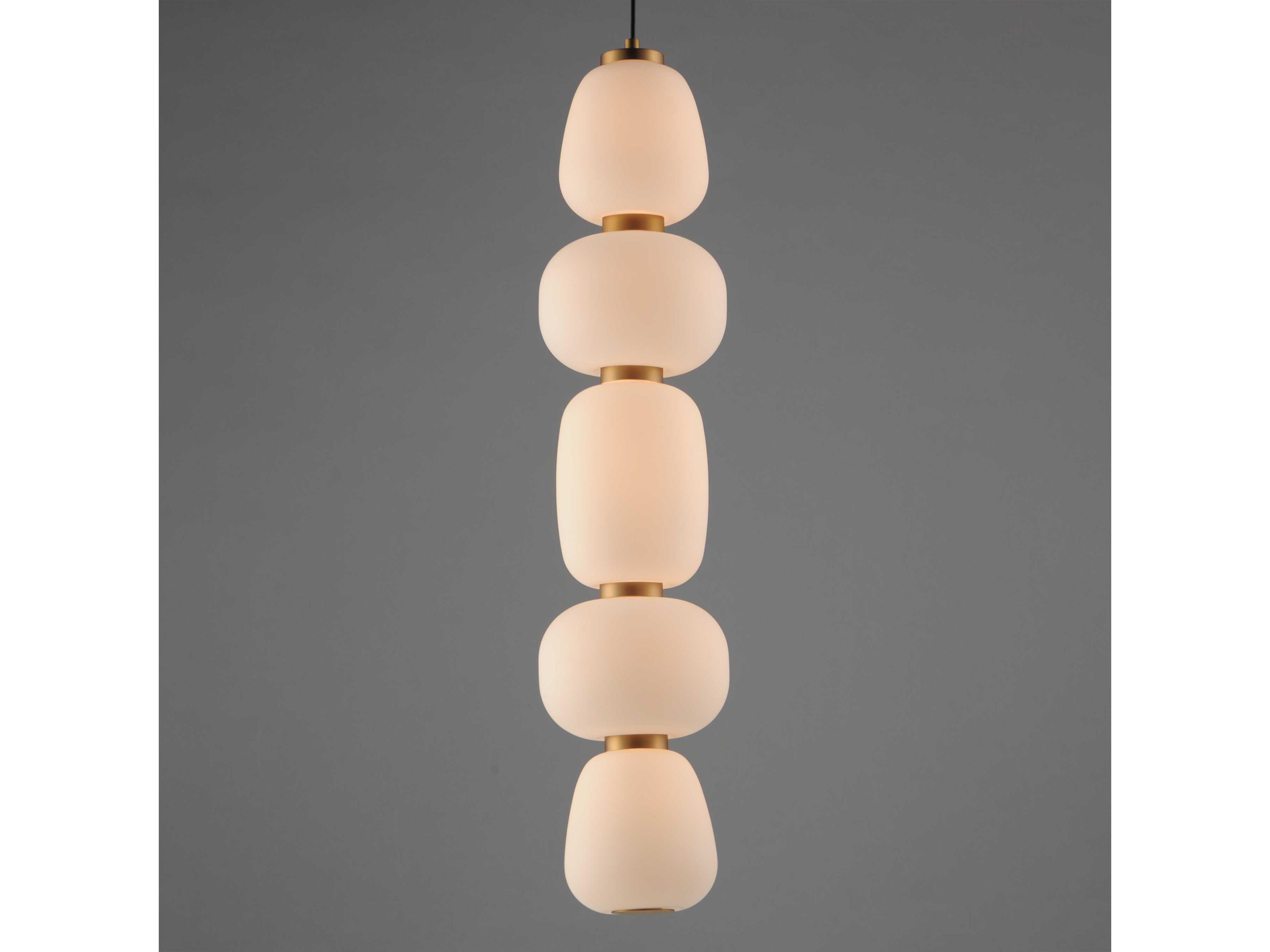 ET2 Soji 1-Light Black Gold Linear Mini Pendant