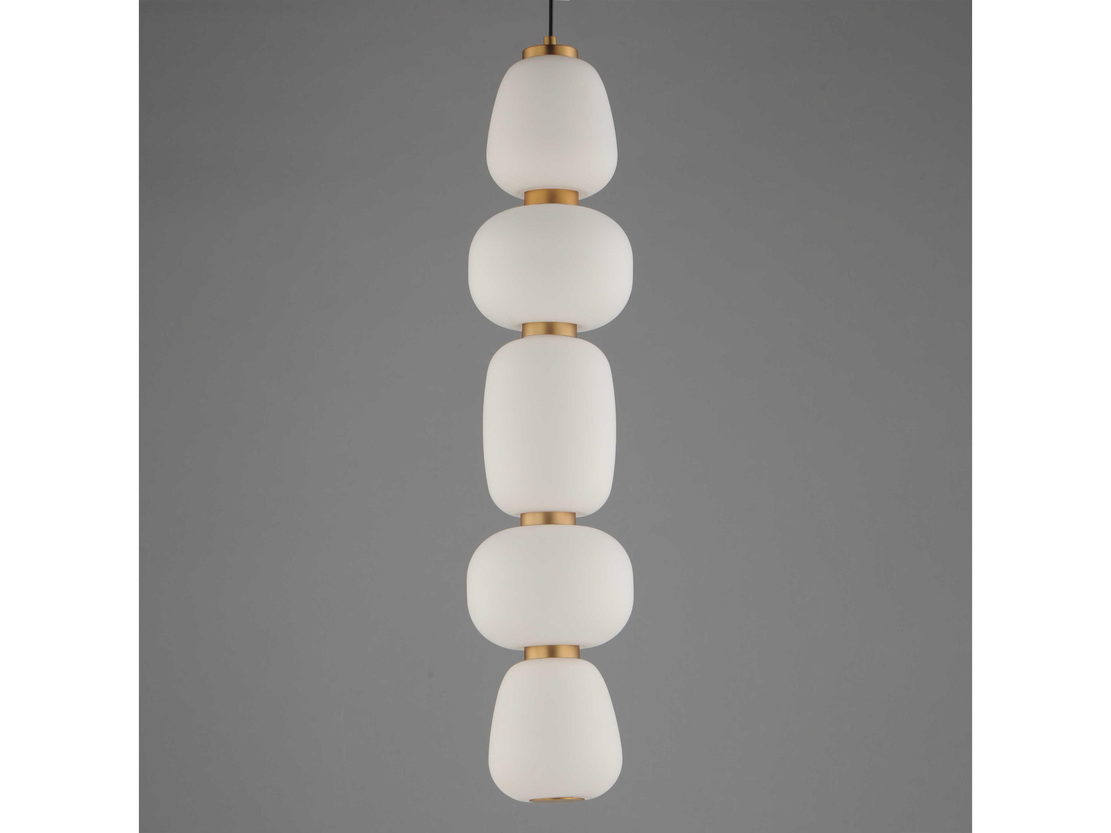 ET2 Soji 1-Light Black Gold Linear Mini Pendant