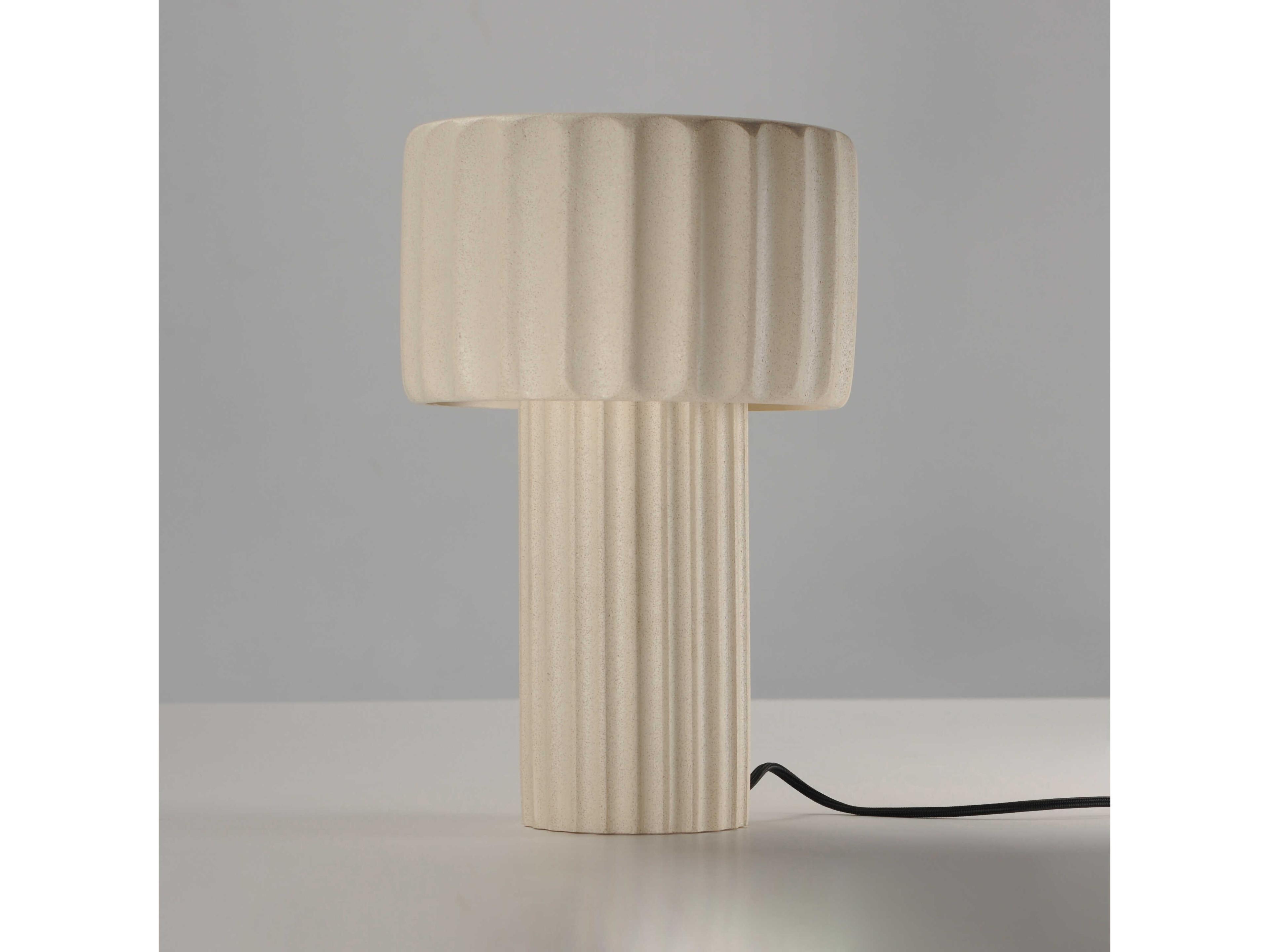 ET2 Delphi Sandstone Gray Table Lamp