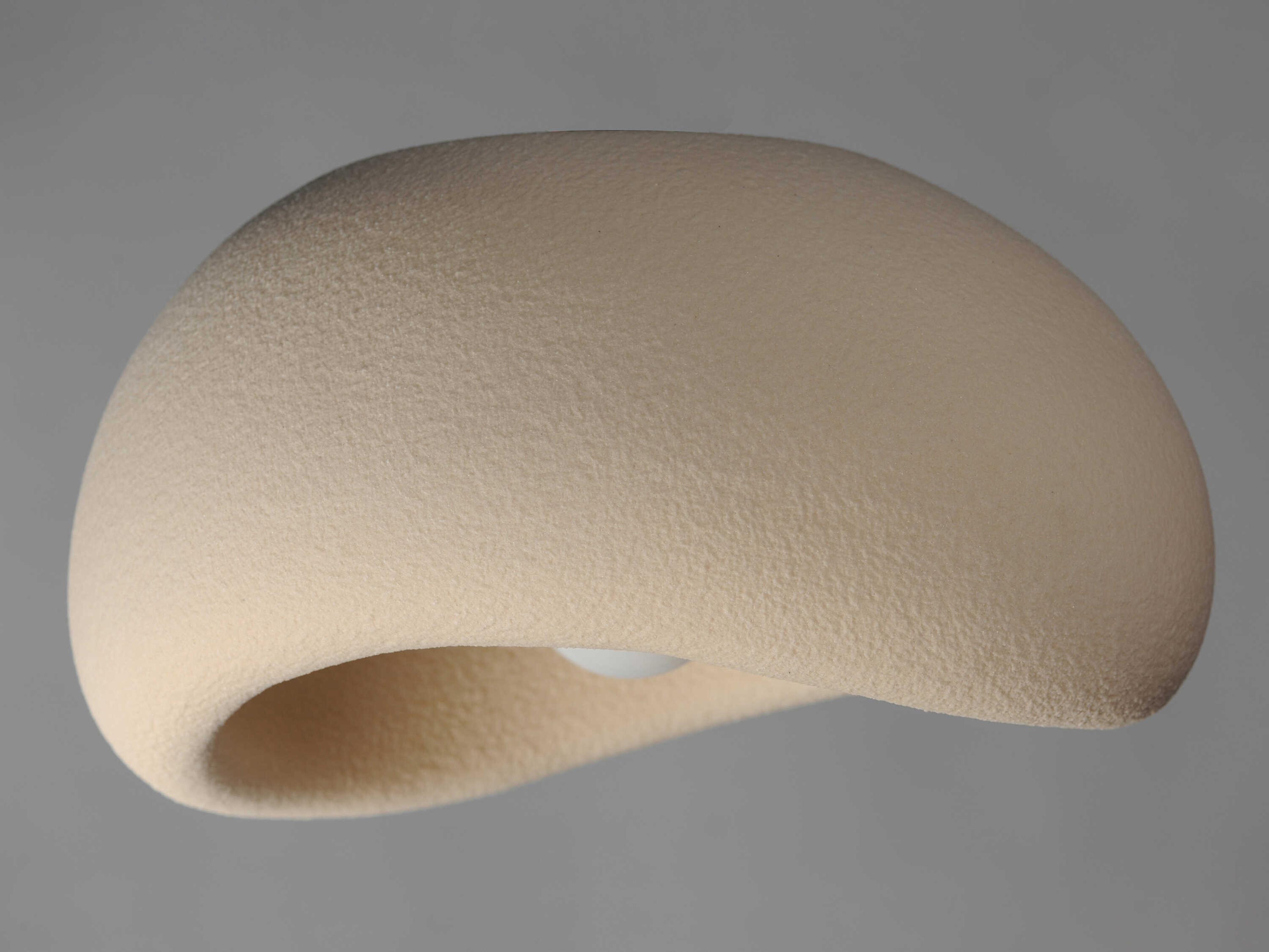 ET2 Moeraki 1-Light Oyster Off White Dome Flush Mount