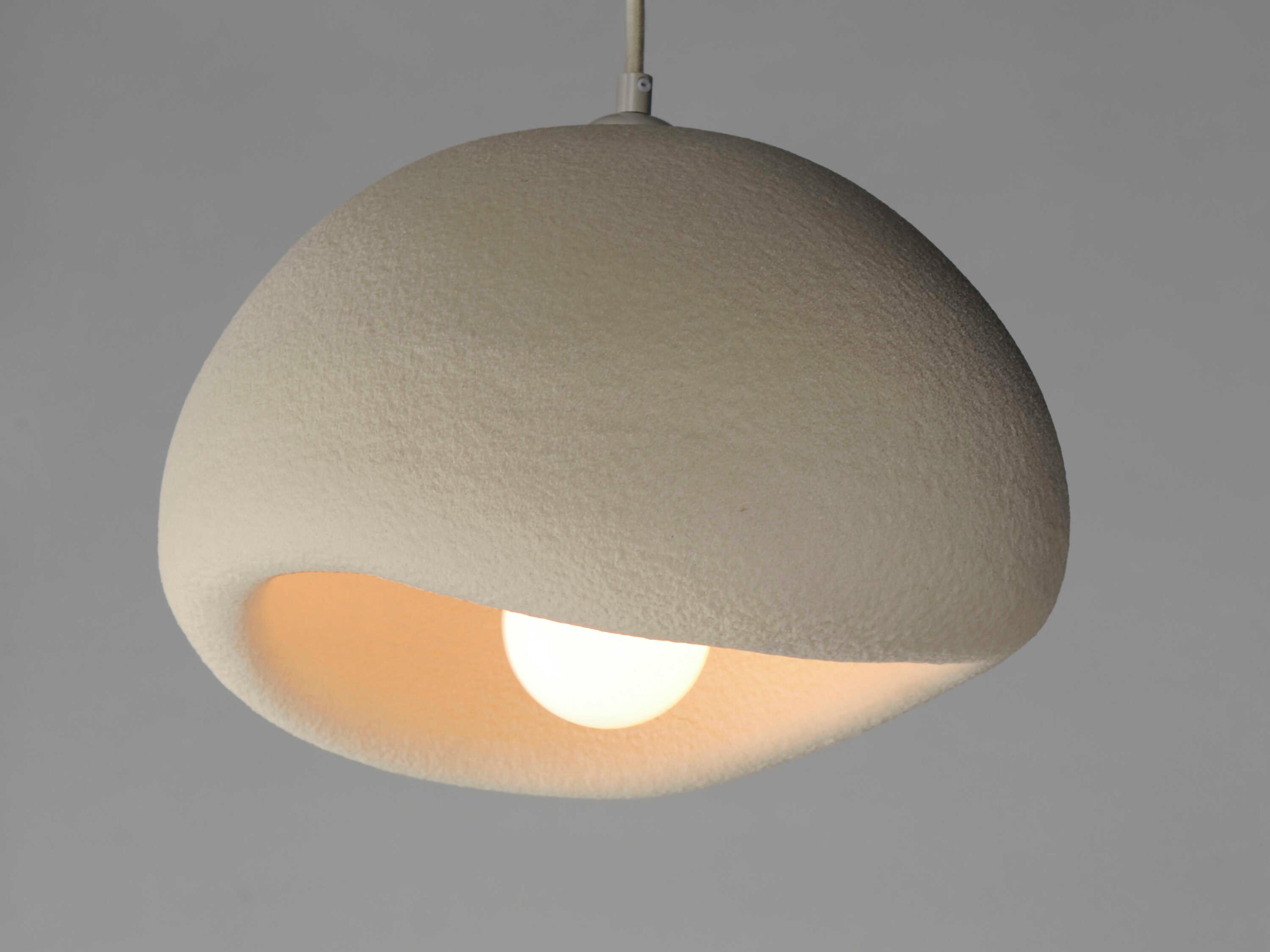 ET2 Moeraki 1-Light Oyster White Dome Mini Pendant
