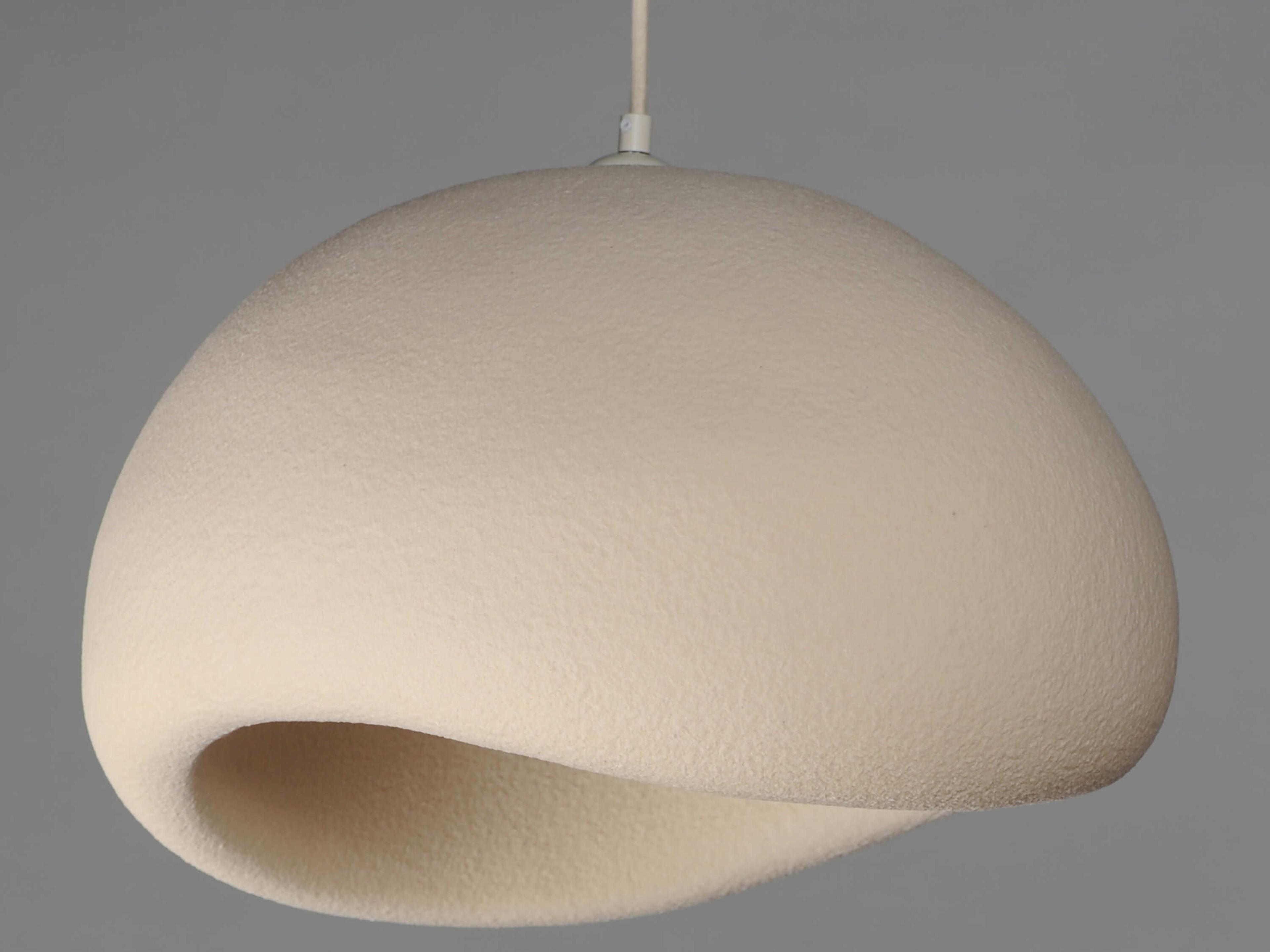 ET2 Moeraki 1-Light Oyster Off White Dome Pendant