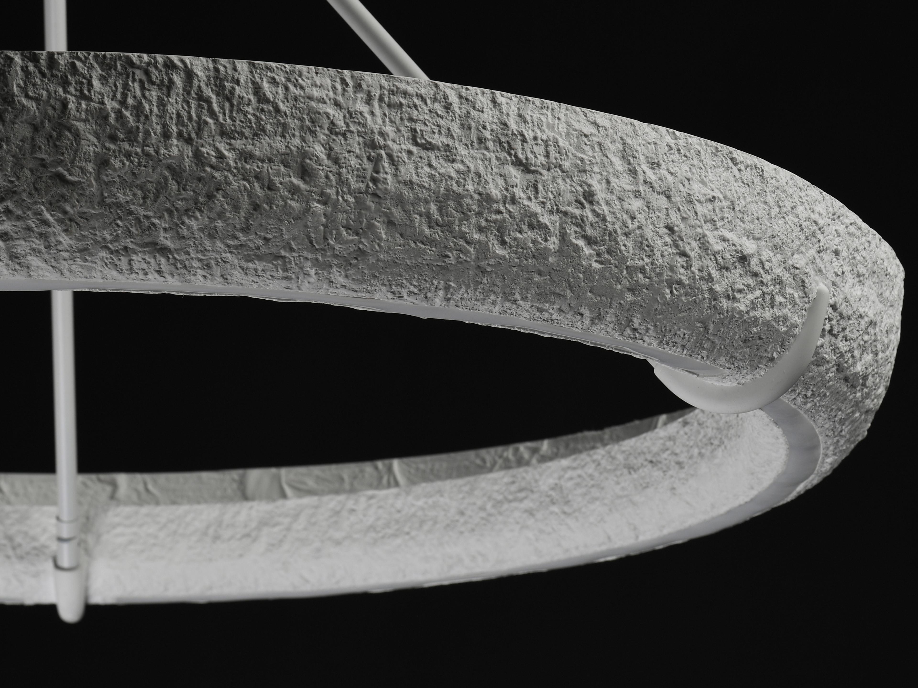 ET2 Geist 1-Light Textured White Round Pendant