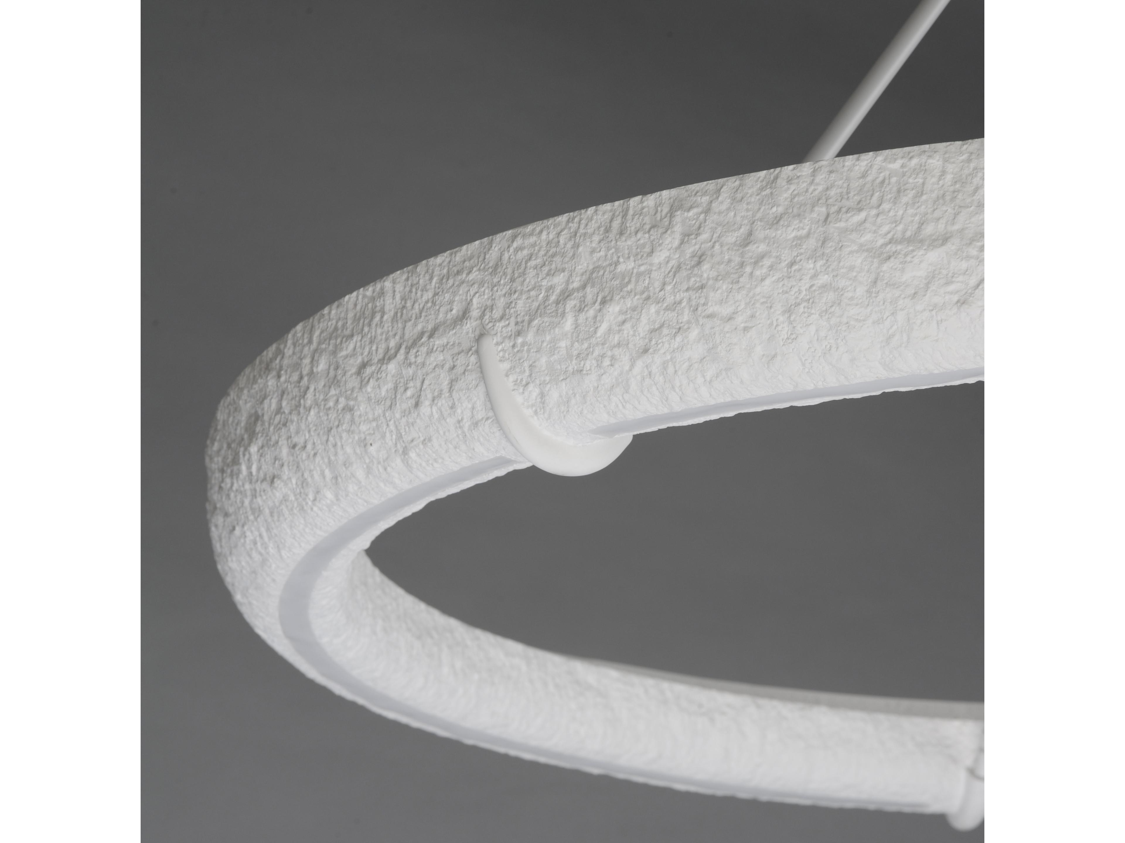 ET2 Geist 1-Light Textured White Round Pendant