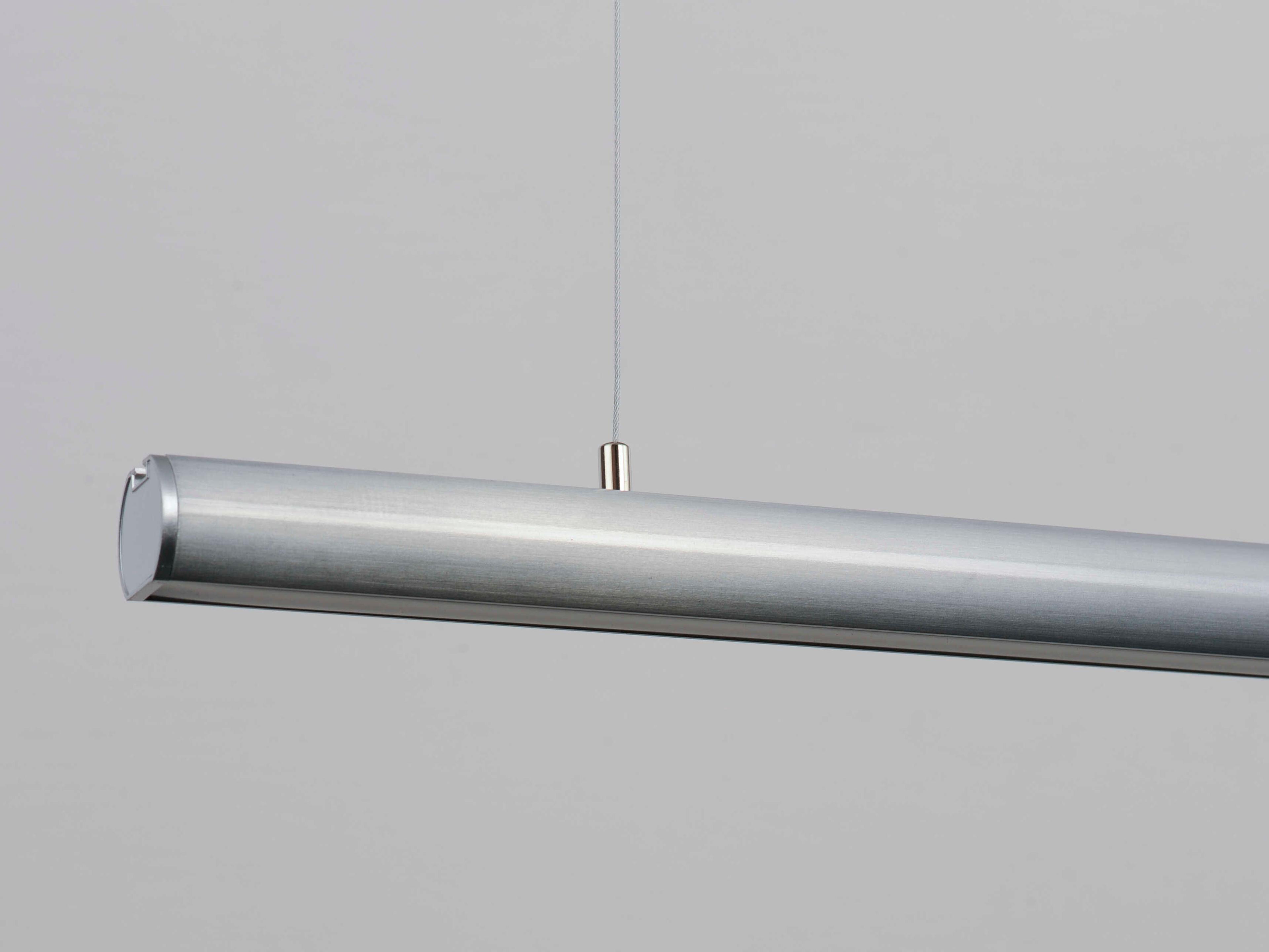 ET2 Continuum 1-Light Satin Aluminum Silver LED Linear Island Pendant