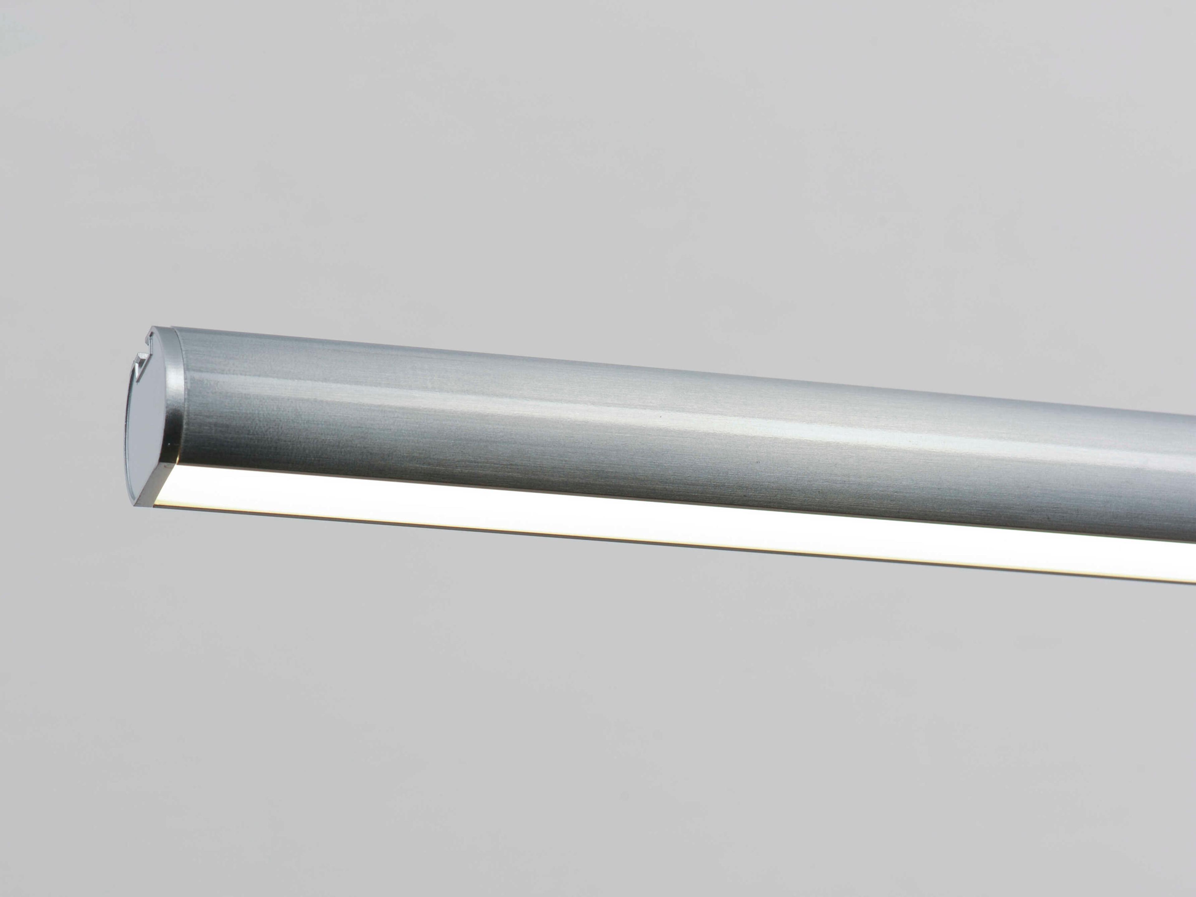 ET2 Continuum 1-Light Satin Aluminum Silver LED Linear Island Pendant