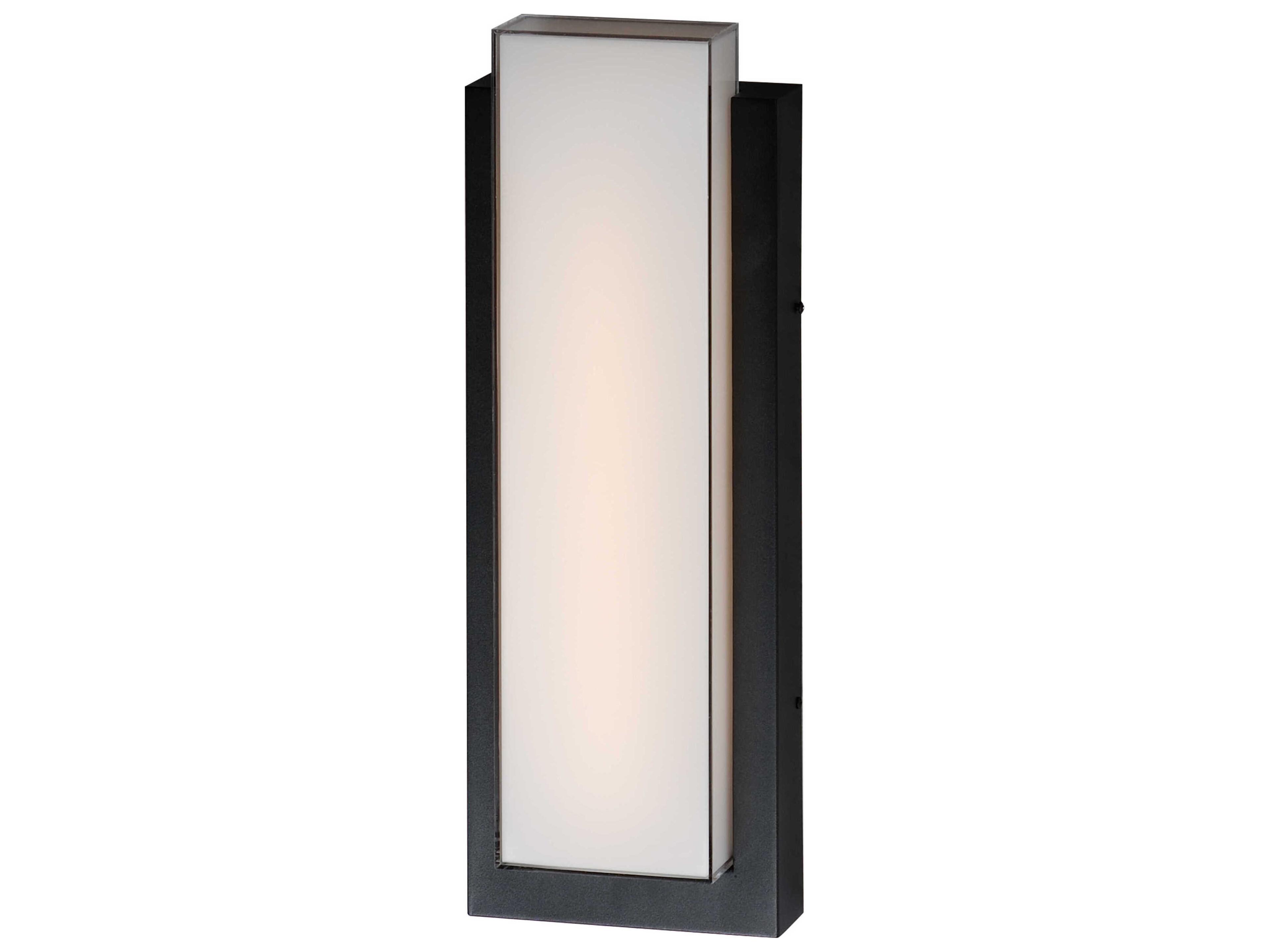 Tower LED Outdoor Wall Sconce Black